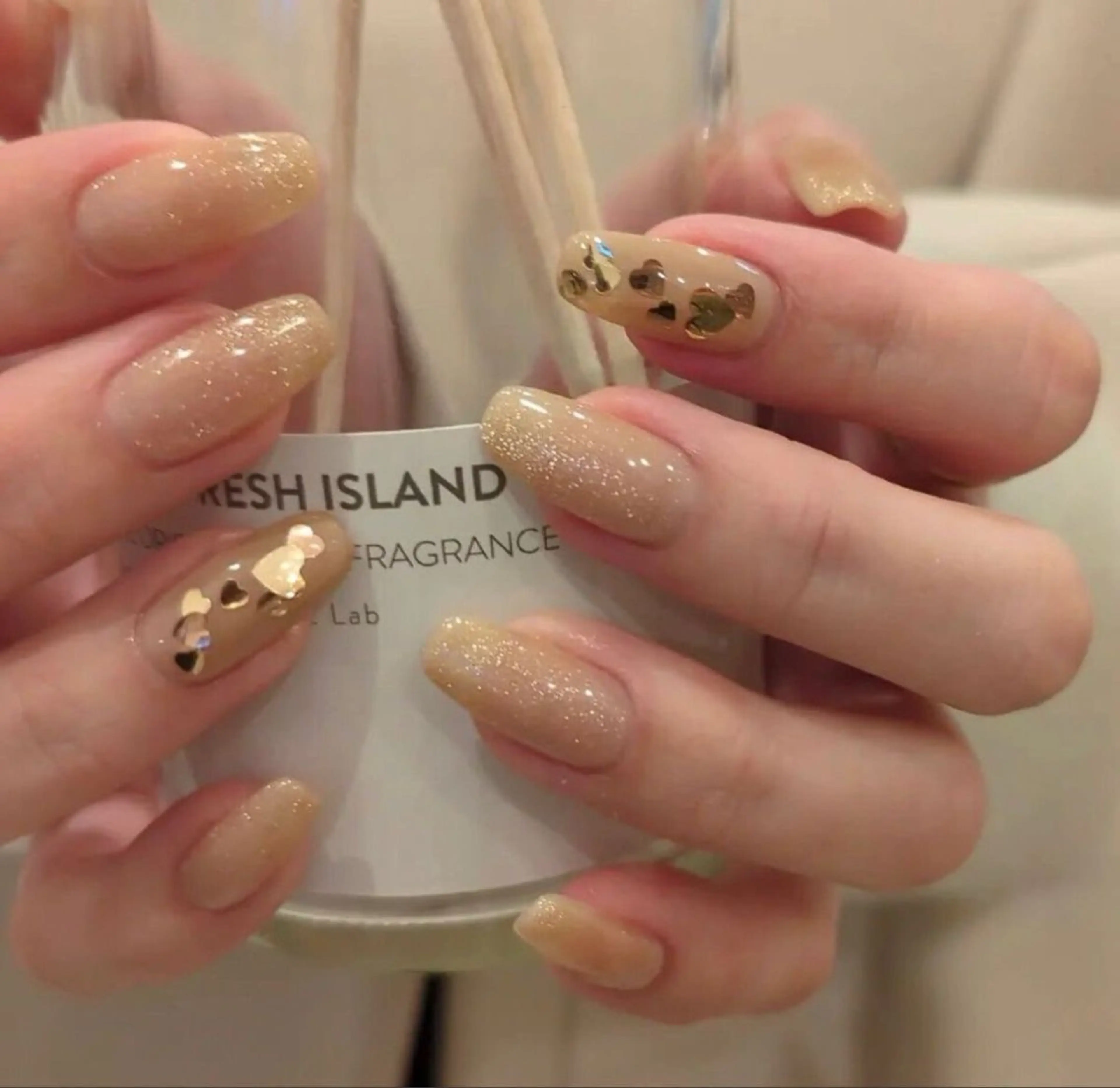 ネイル 韓国ネイル 持ち込み ニュアンスネイル ネイルチップ 冬ネイル RINN ANA.CHUOのネイルデザイン