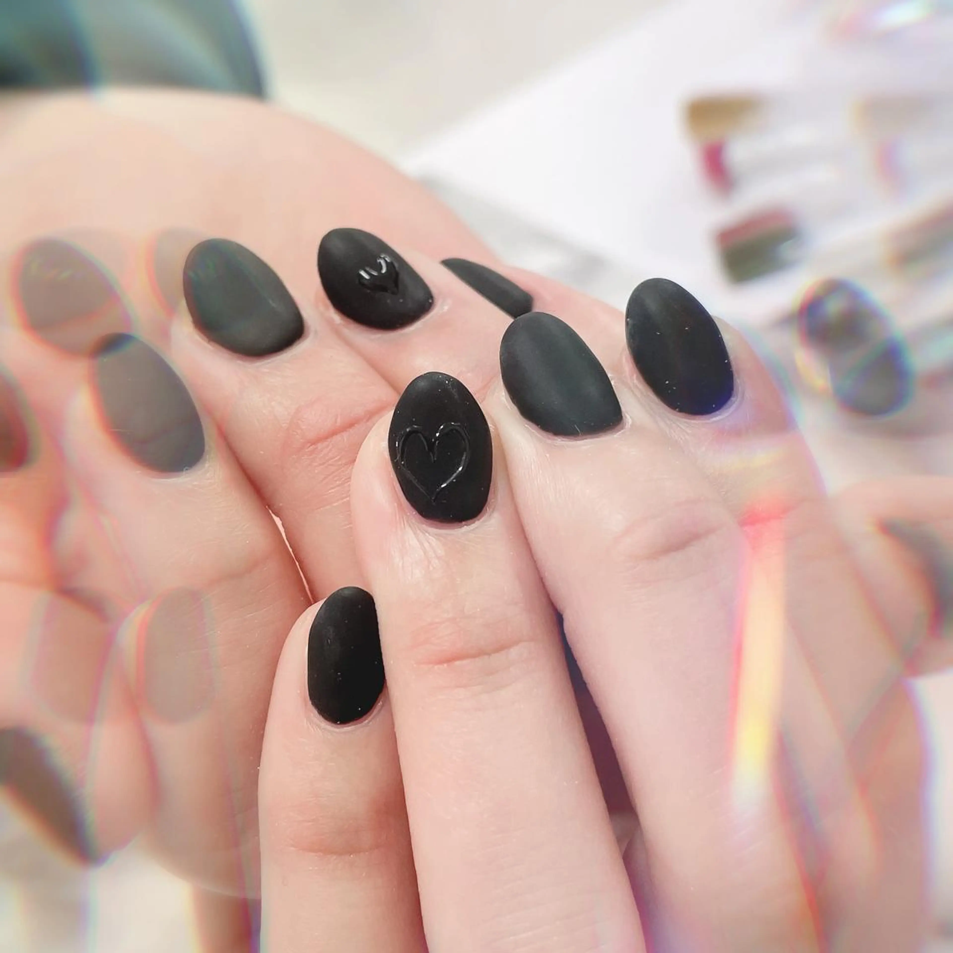 ミディアム ネイル ハンドネイル ハンドケア 💎ビューティサロン 湘南 RIRAN💎のネイルデザイン