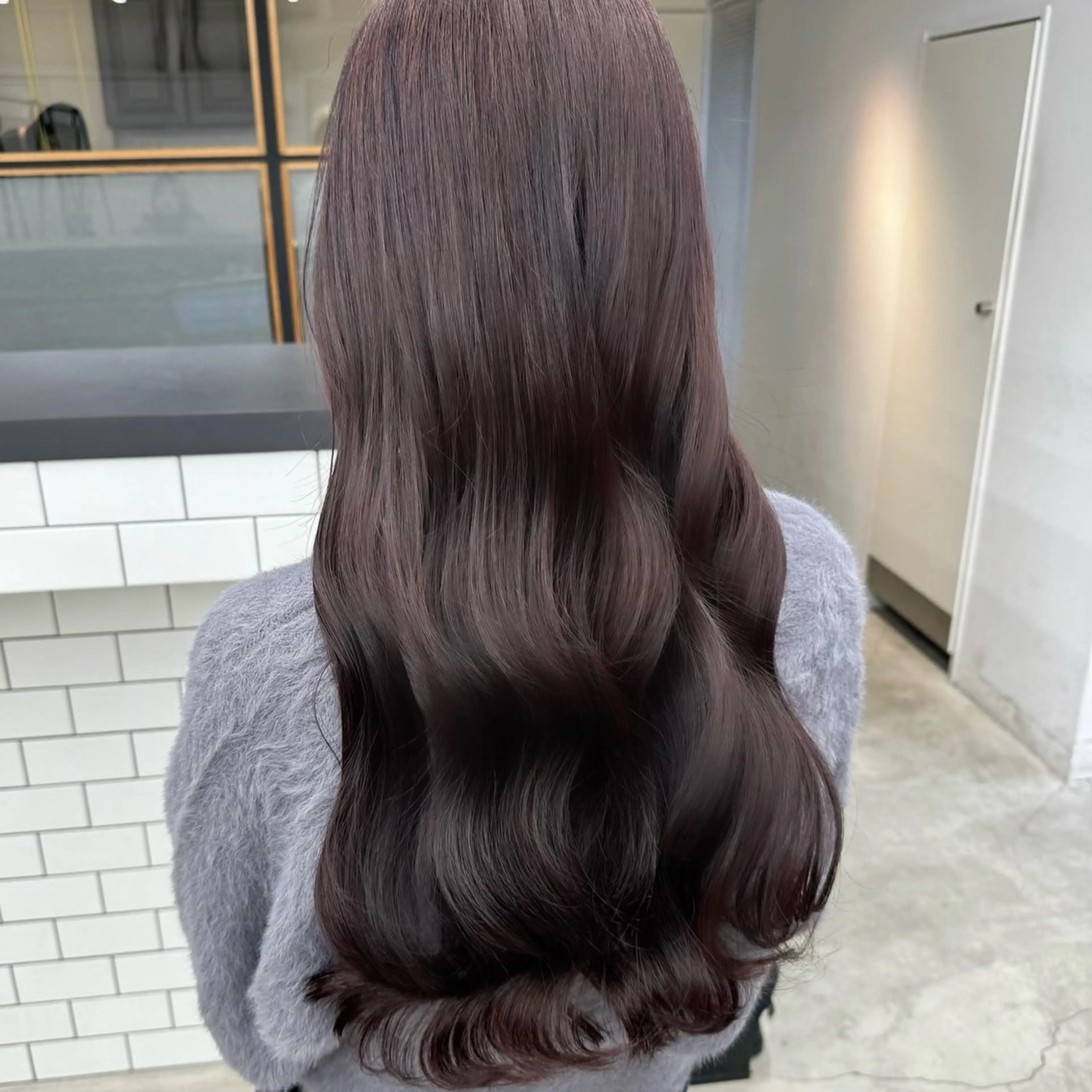 ロング カラー カット ヘアカラー トリートメント 💗韓国ヘア/透明感 💗若菜あいこのヘアスタイル