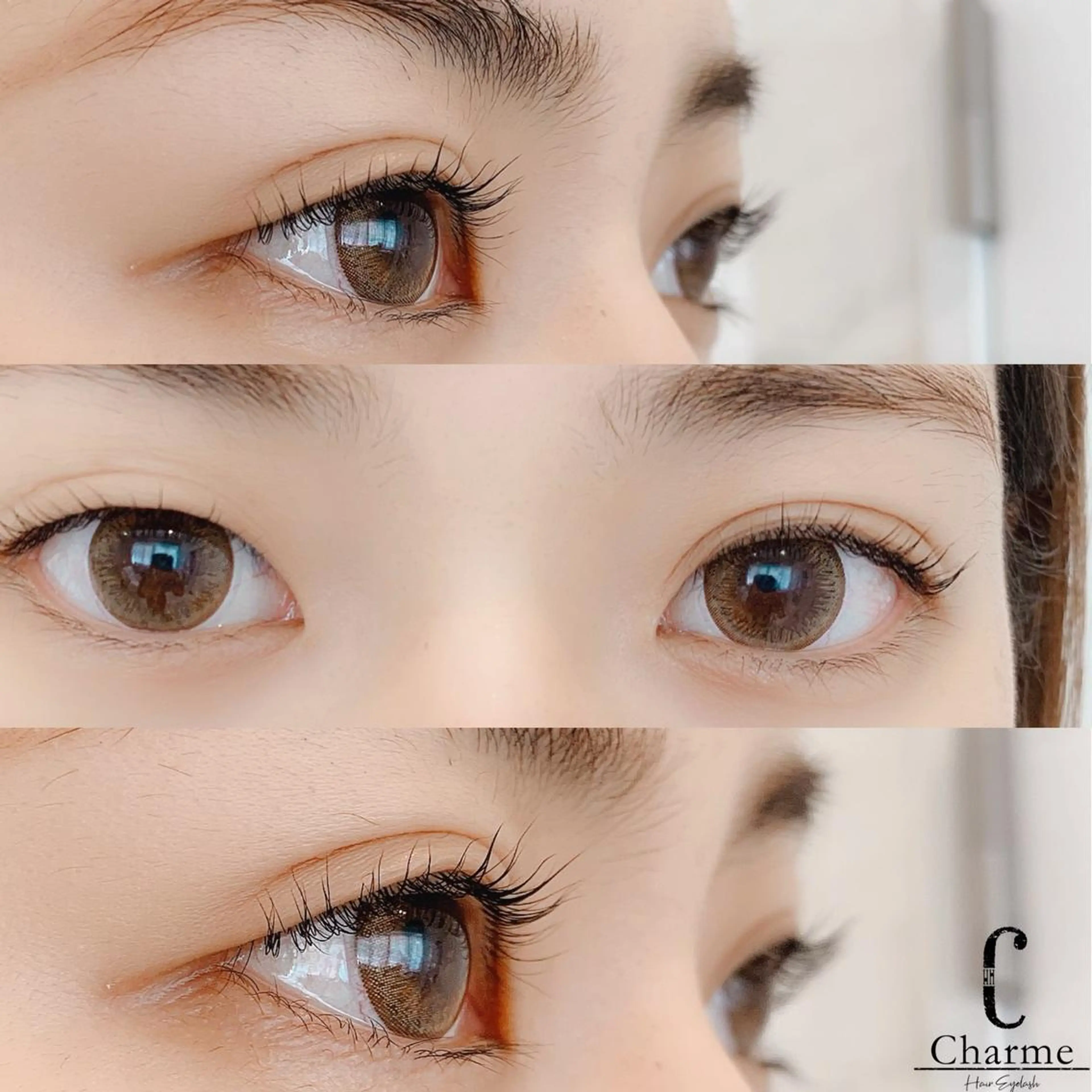 マツエク・マツパ アッパーリフトカール 完全個室‼︎Charme(シャルム)美容室併設eyelashサロン所属・【Charme 】 シャルムのマツエク・マツパデザイン