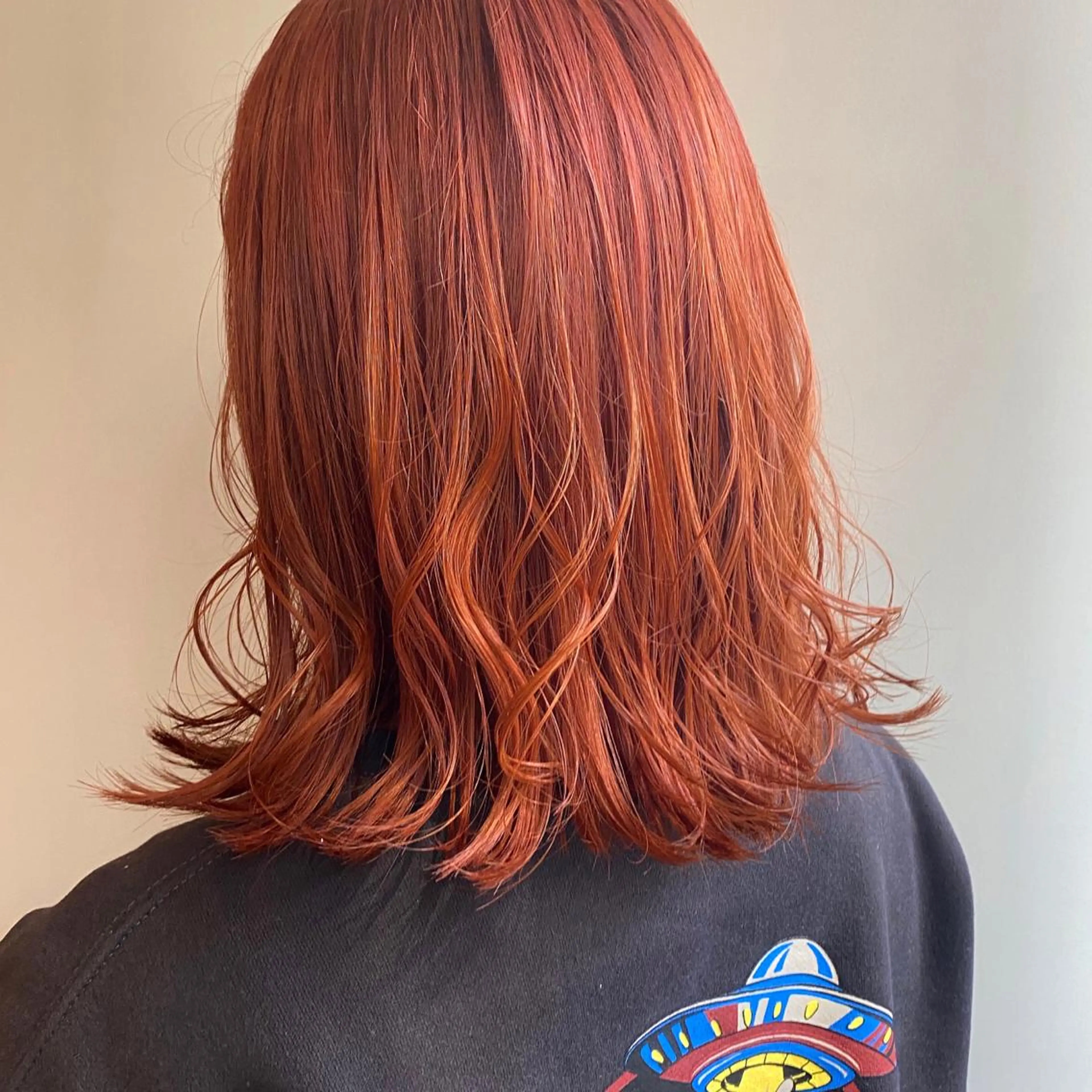 ミディアム カラー パーマ ヘアアレンジ マツエク・マツパ オレンジ カラーマツエク GIVET (ジヴェ)所属・撮影モデル募集 🦋soemikaのヘアスタイル