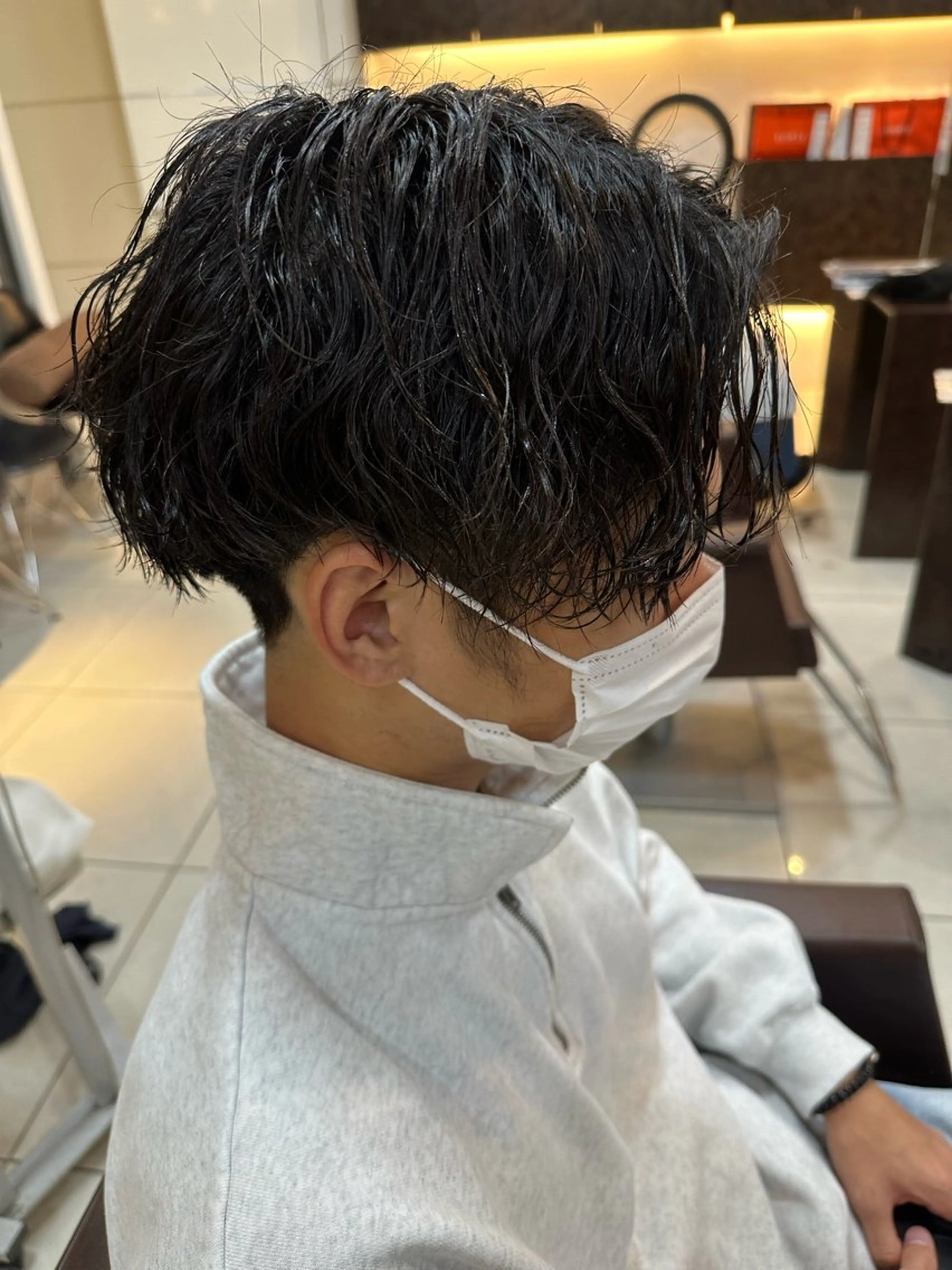 ミディアム パーマ 海外風パーマ 健人のヘアスタイル