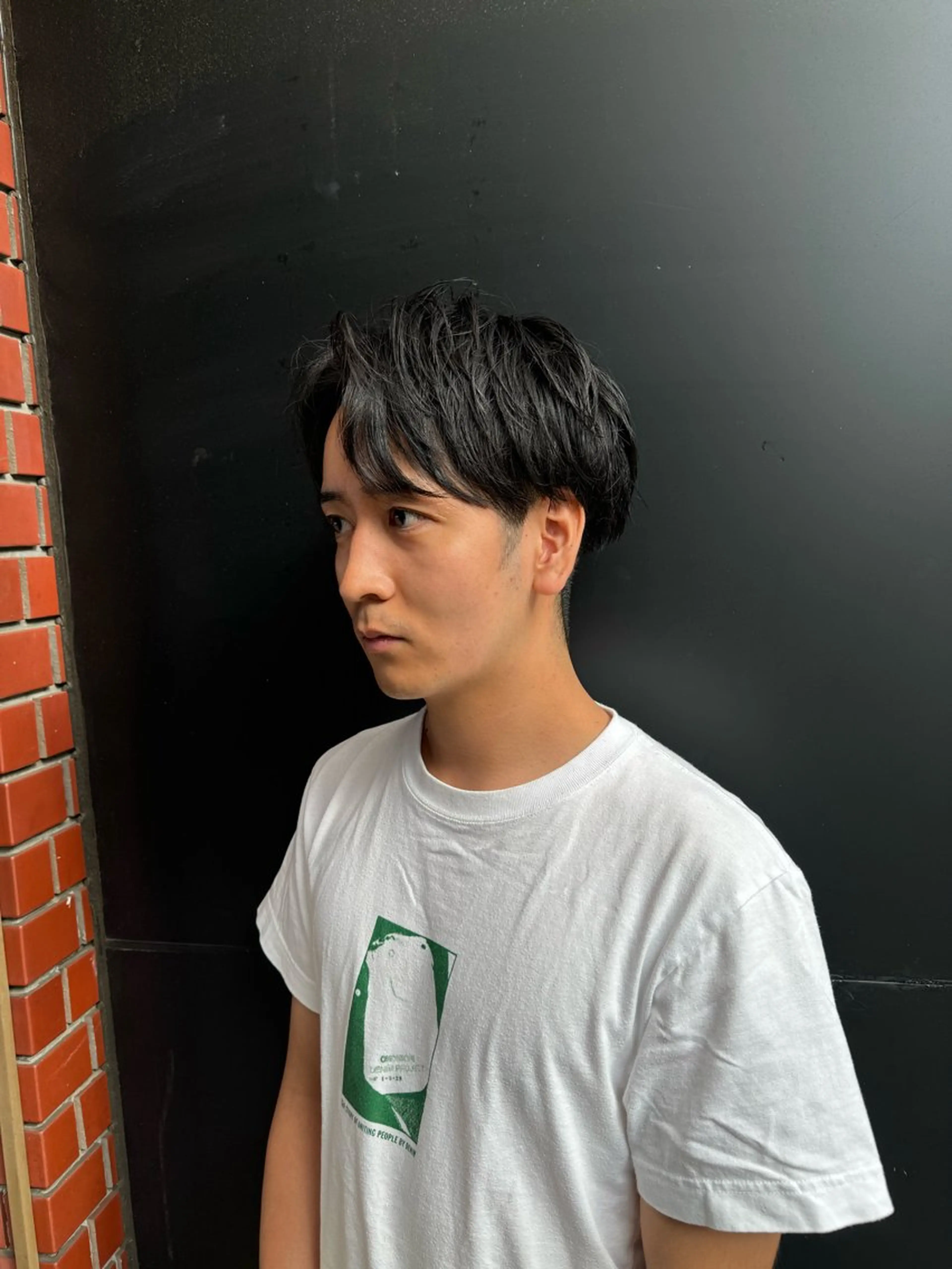 メンズ アップバング カット 柏メンズパーマ特化 蛯谷  晃裕のヘアスタイル