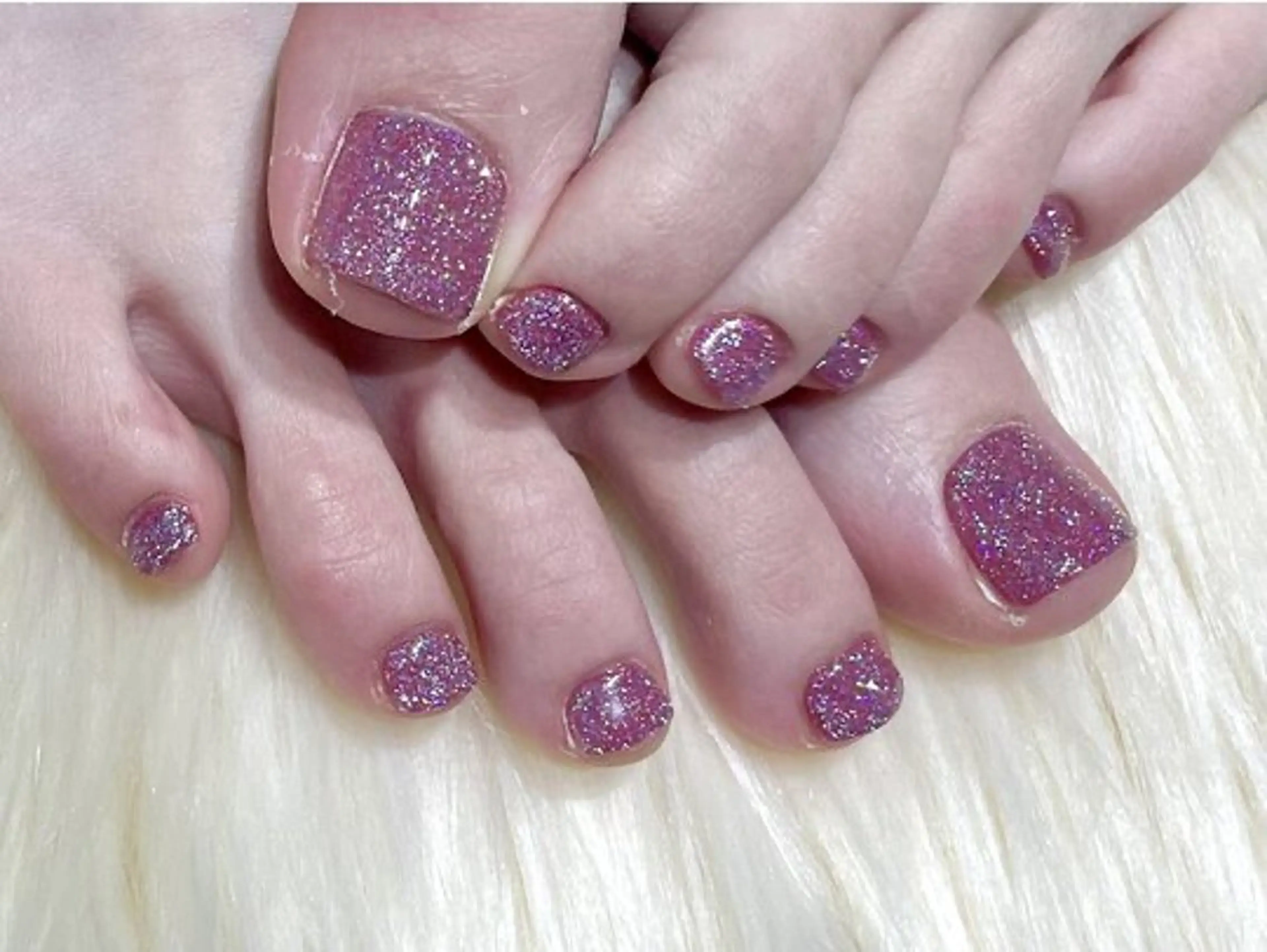 フットネイルモデル【ワンカラー】の写真