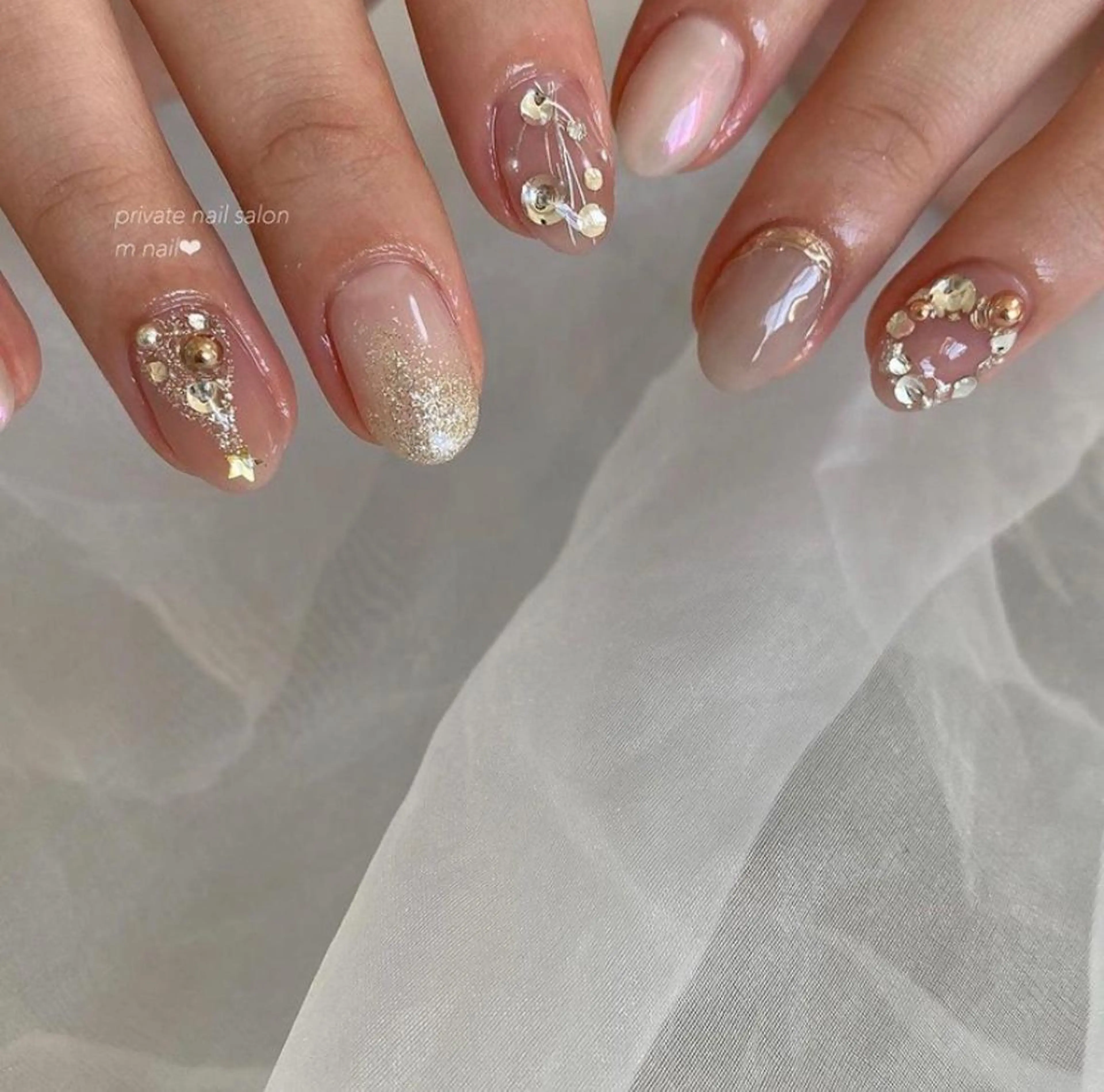 ネイル 冬ネイル クリスマス ハンドネイル 小河原 舞のネイルデザイン