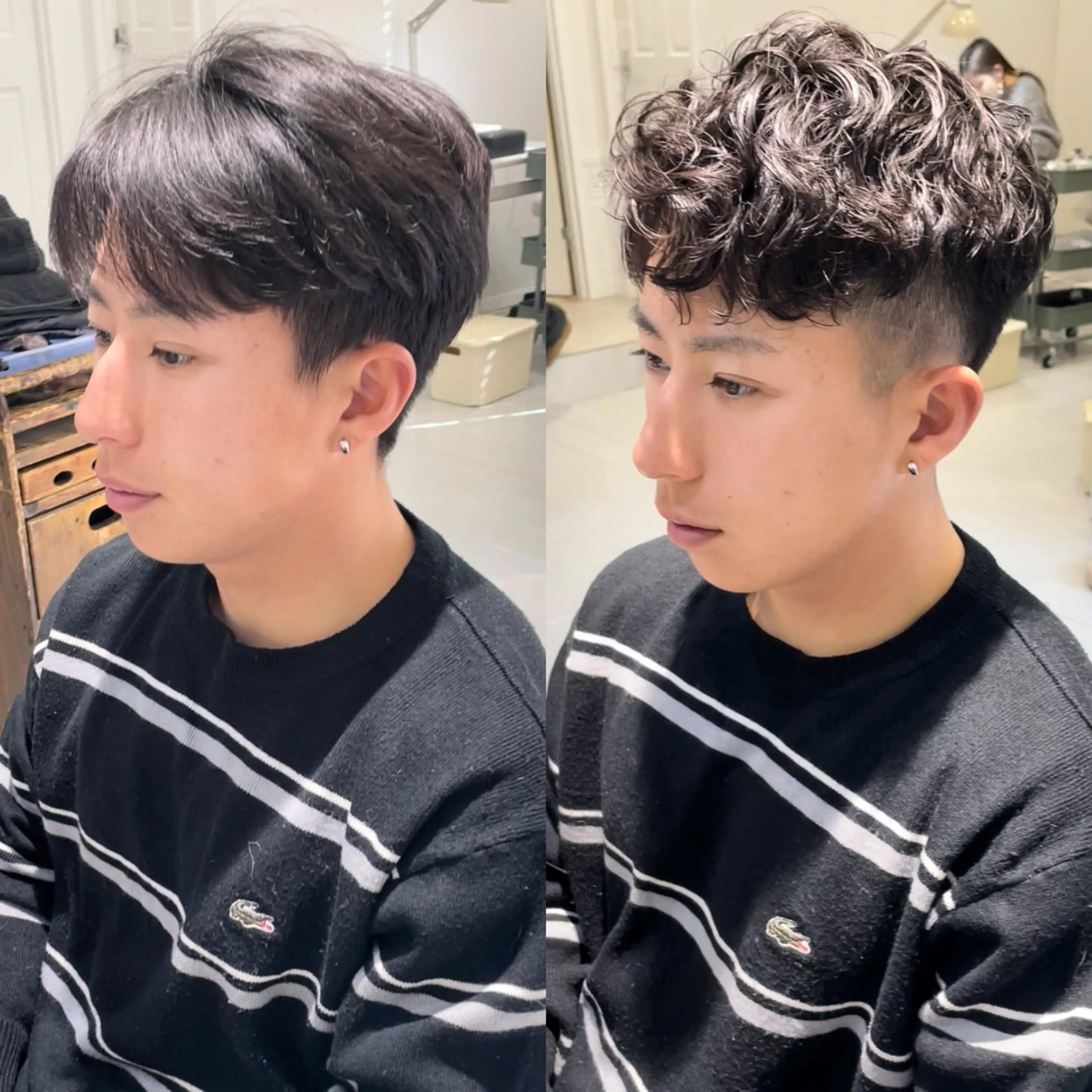 パーマ メンズ カット パーマ mensパーマ. .takaのヘアスタイル