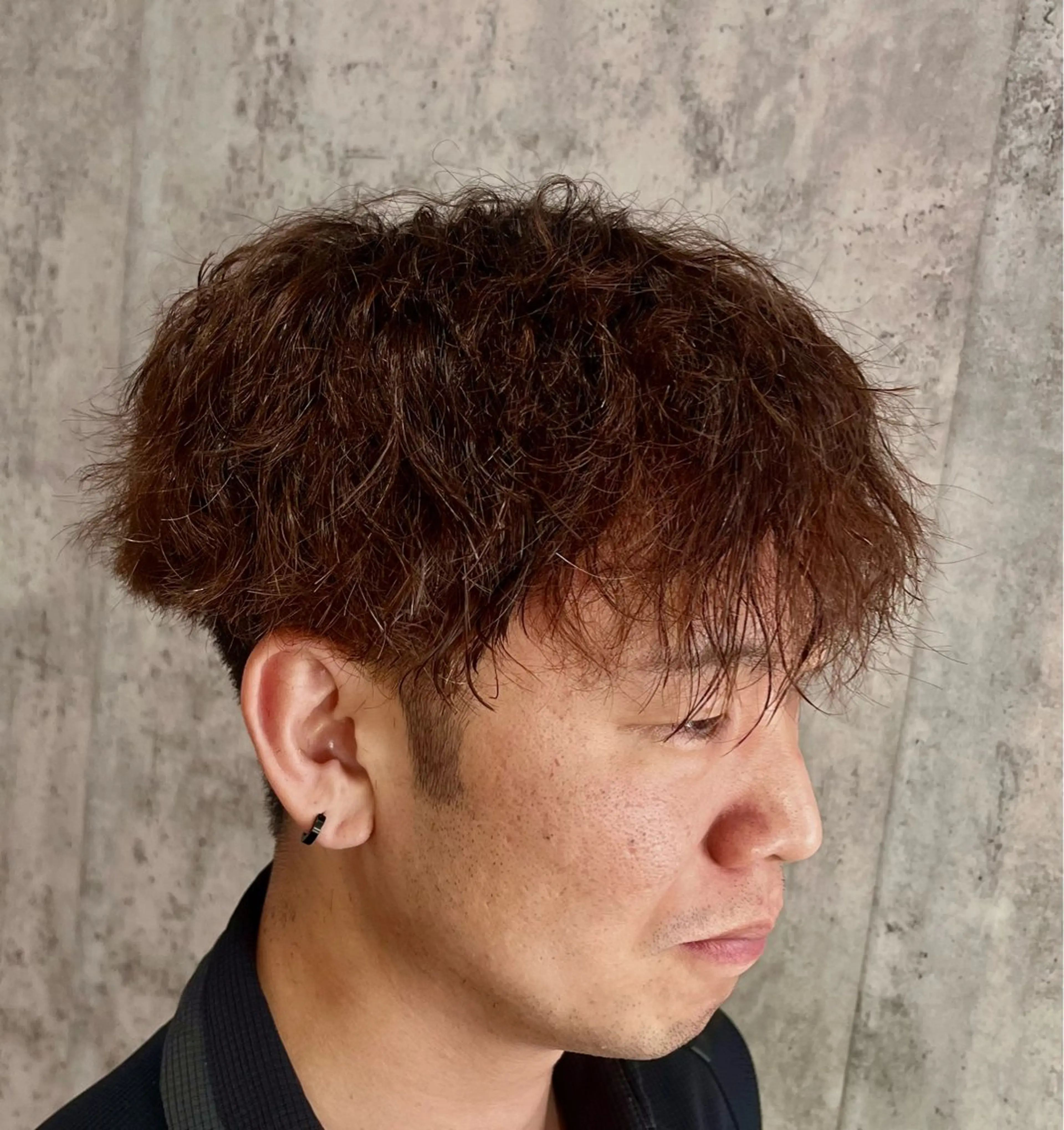 ミディアム パーマ メンズ パーマ特化美容師 🔥Yoshiyaのヘアスタイル