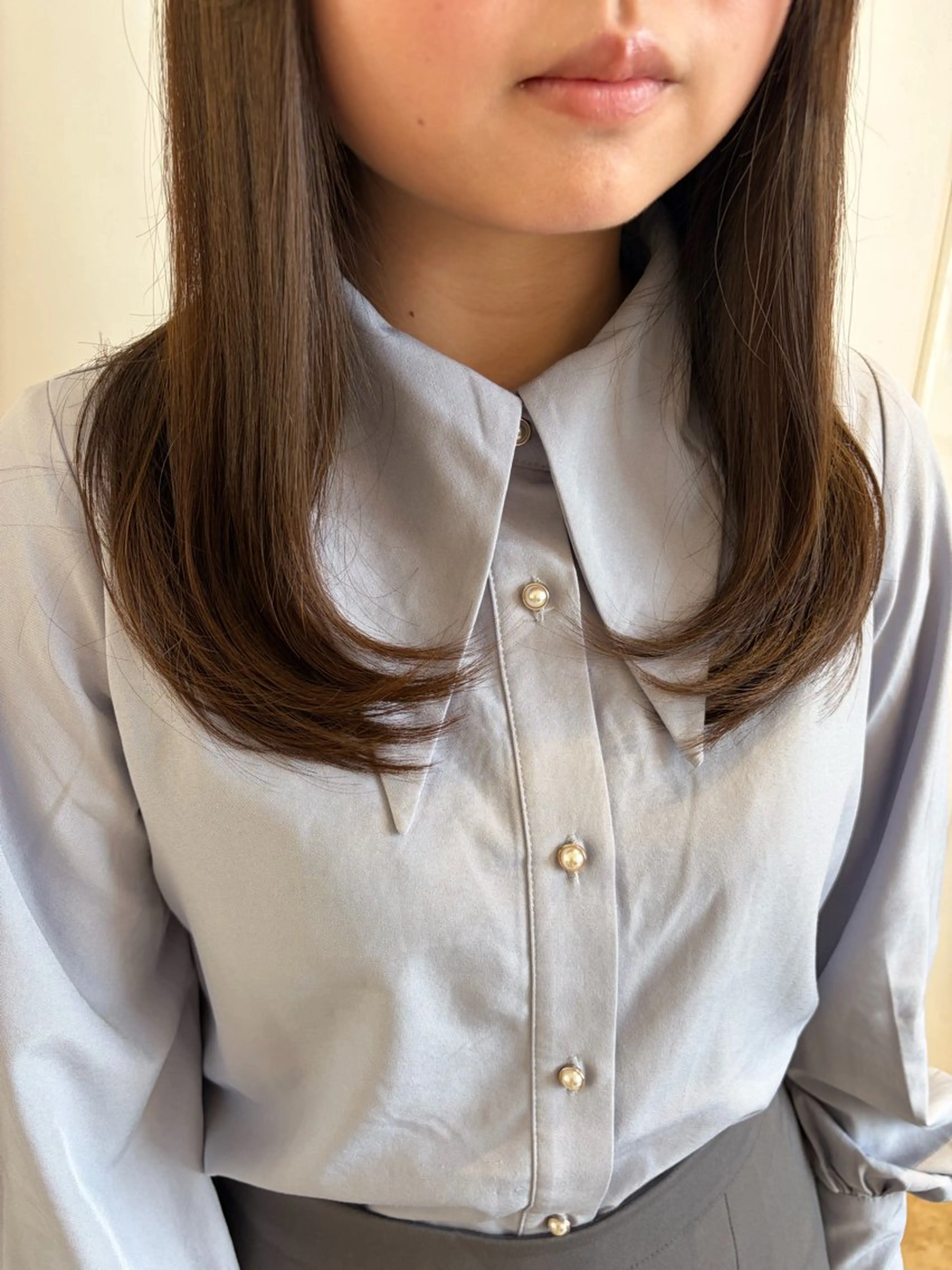 ミディアム カラー ヘアカラー トリートメント ボブ🍊暖色カラー 浅草【Bob美容師】のヘアスタイル