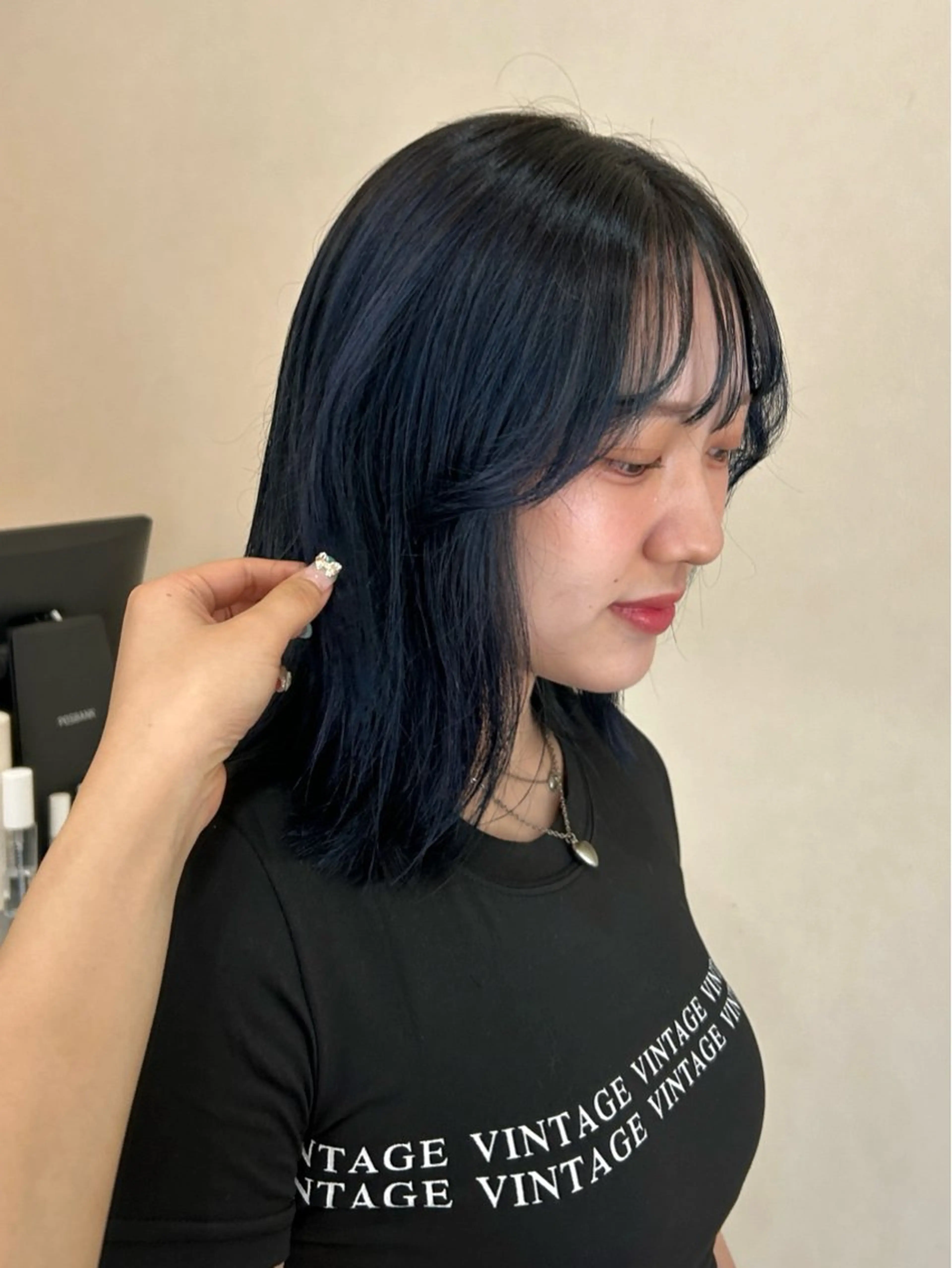 ミディアム ヘアカラー トリートメント MIDORI🌙 透明感/ベージュのヘアスタイル