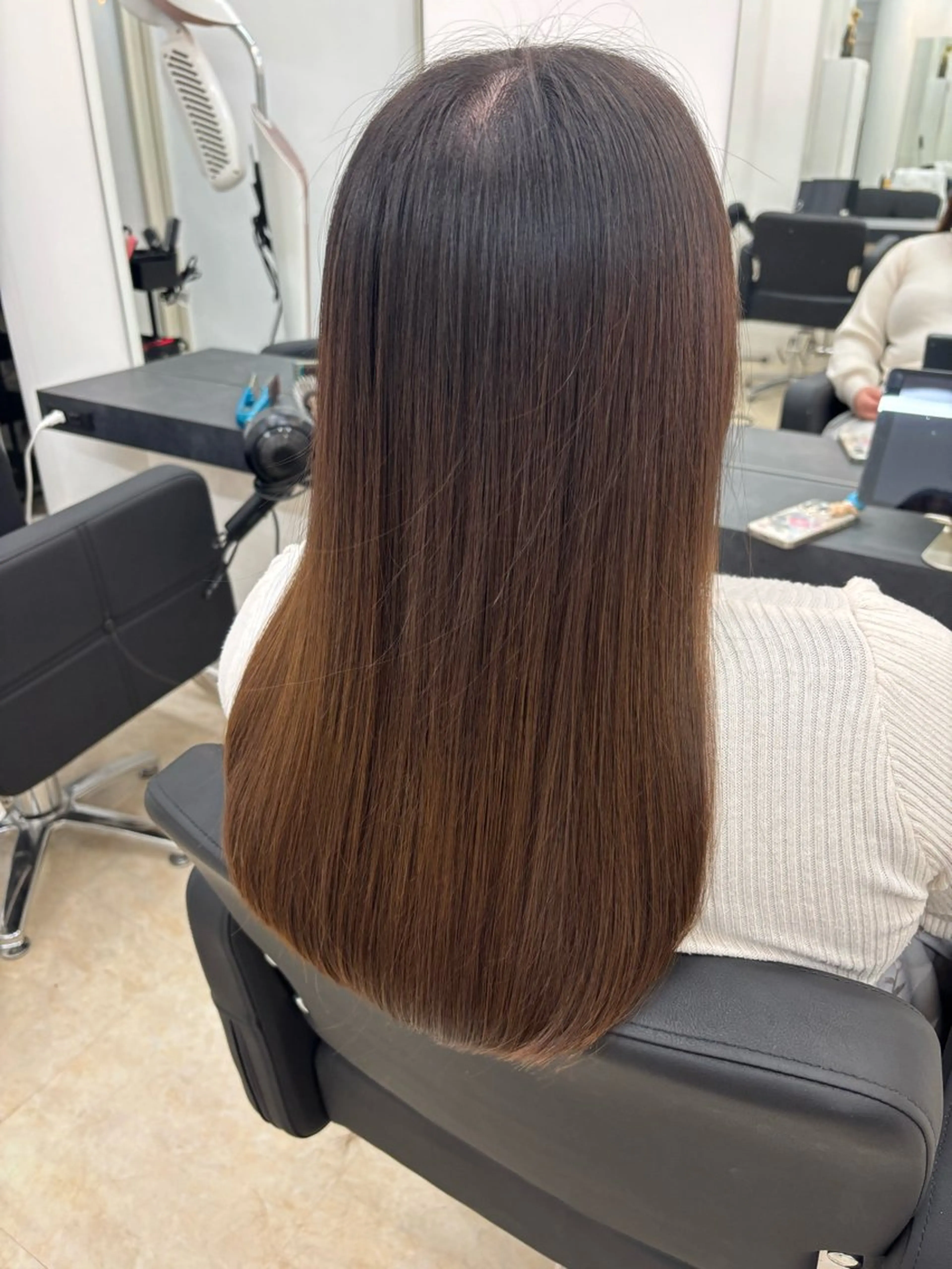 ロング カット 縮毛矯正 トリートメント 山下 京華 🌷のヘアスタイル