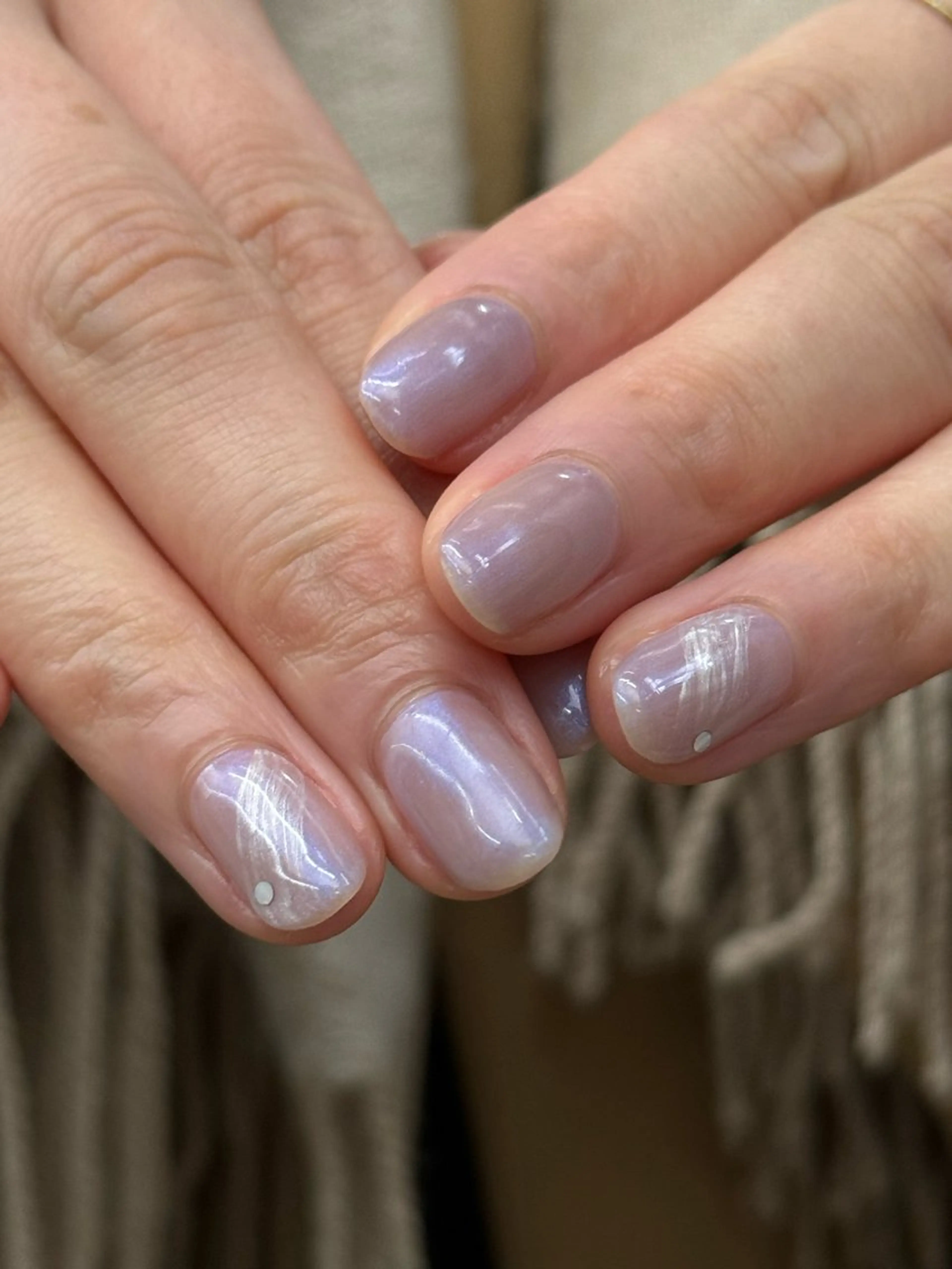 ネイル オフィスネイル ショートネイル 冬ネイル クリスマス calla NAIL南森町店所属・calla/南森町/ パラジェルのネイルデザイン