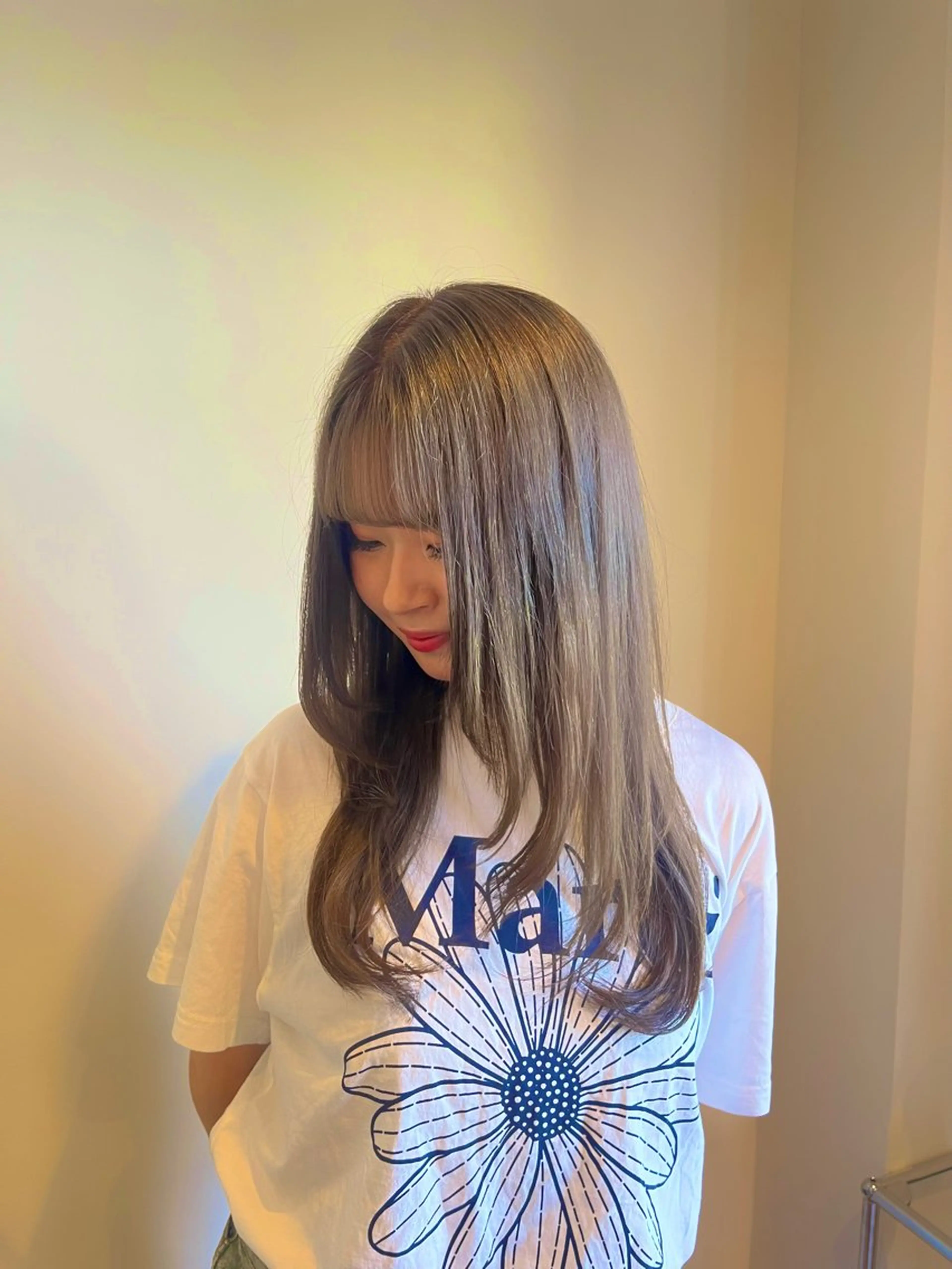 ロング カラー ヘアカラー 朝野 美華/暖色カラーのヘアスタイル