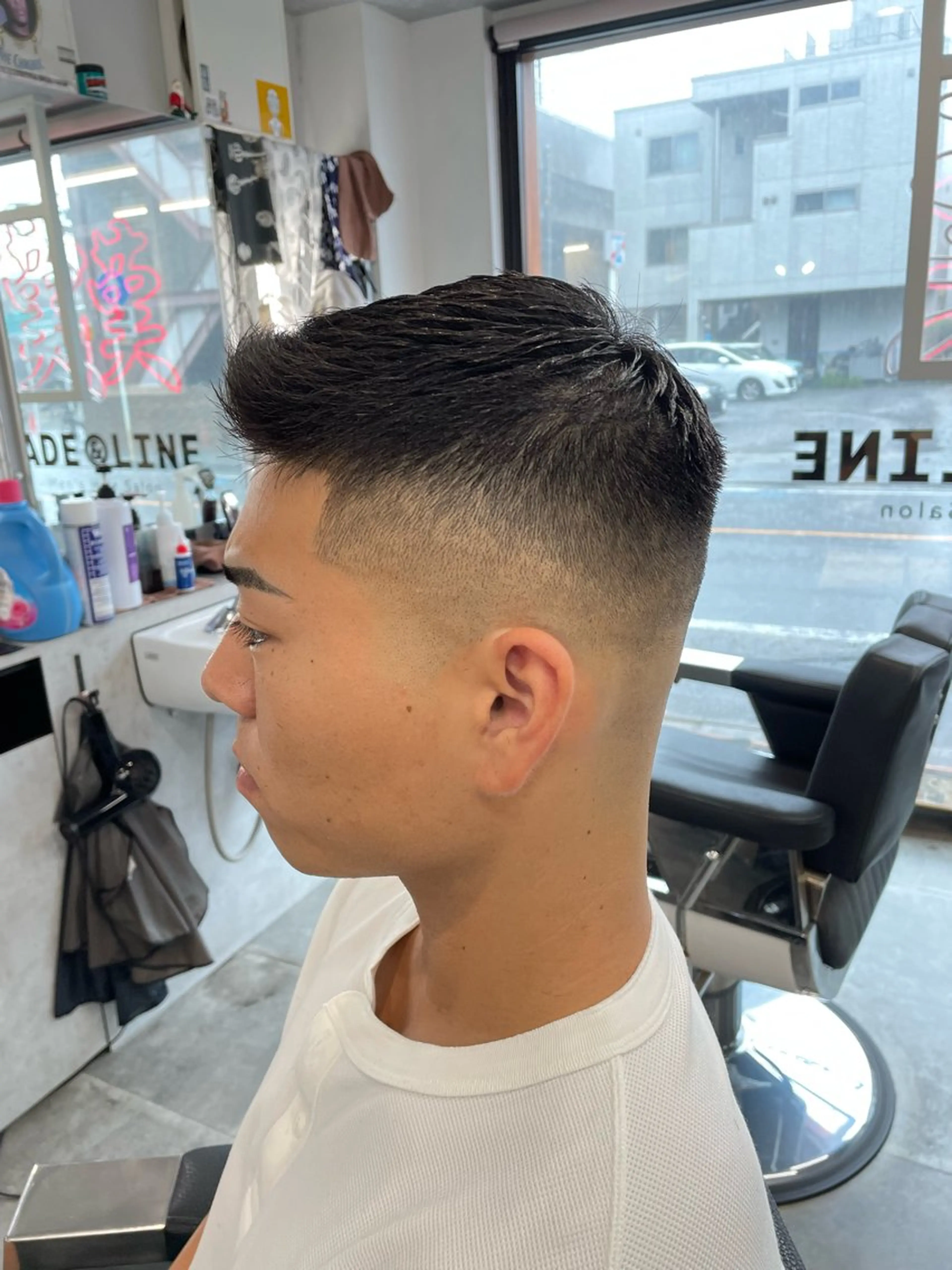 ショート メンズ フェードカット FADE&LINE登戸店所属・🔥メンズ専門 美容師🔥 柳澤陵心のヘアスタイル