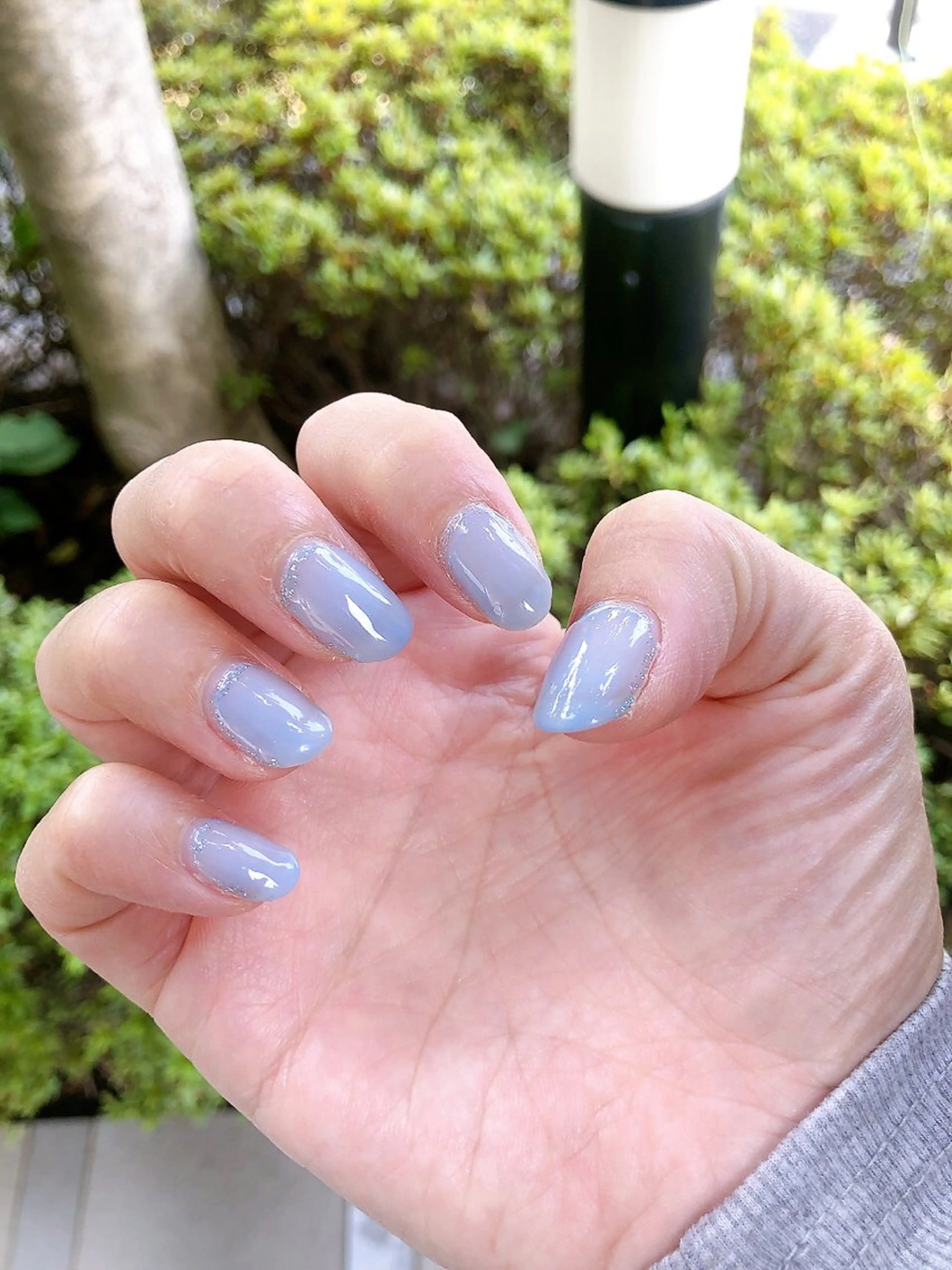 ネイル フラッシュネイル ラメ(グリッター) ワンカラーネイル デ・アイム「nail salon MIMIPARUN」所属・ナリス化粧品 MIMIPARUNのネイルデザイン