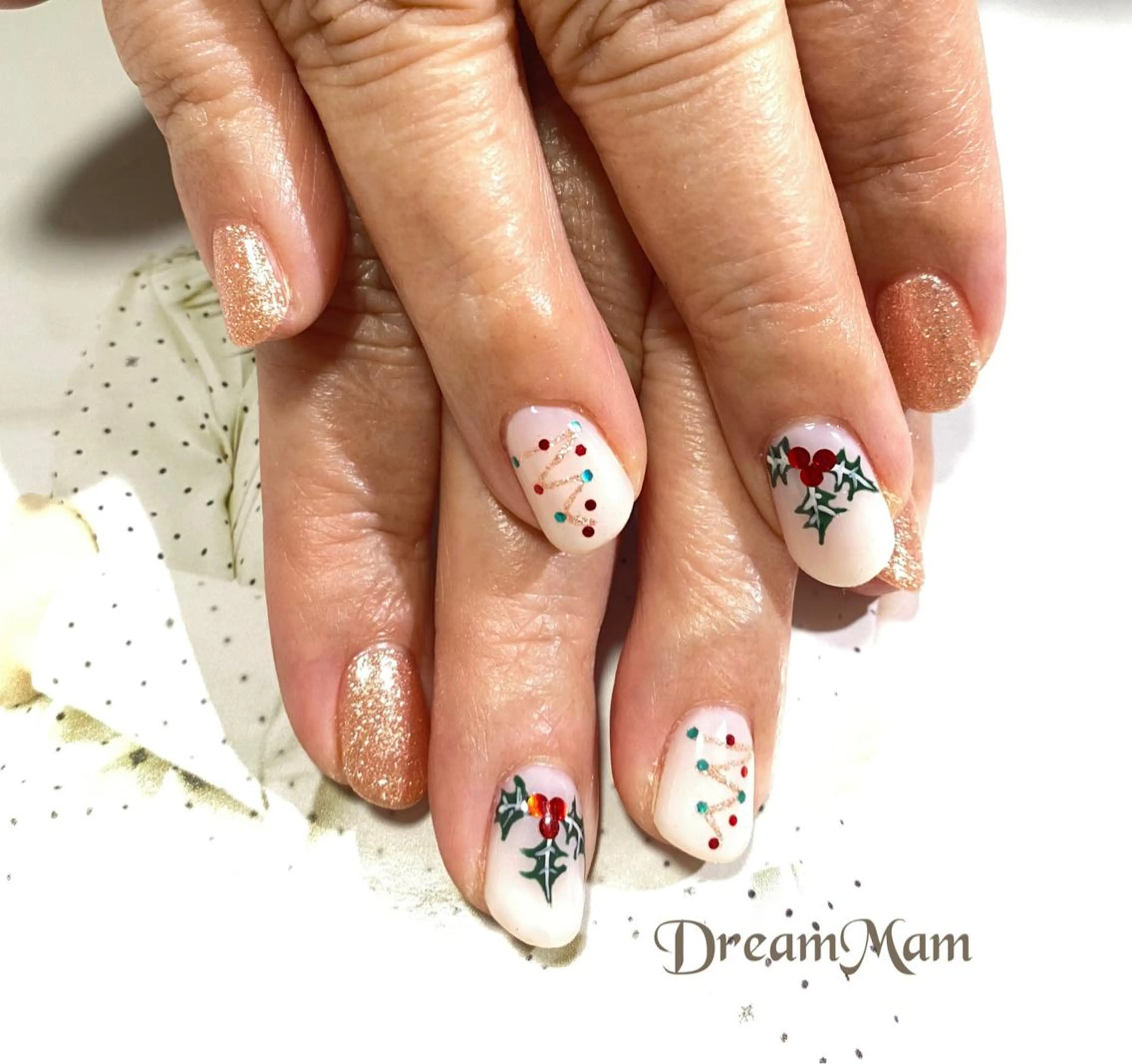 ネイル 冬ネイル クリスマス Nail Salon Ｄream Mamのネイルデザイン