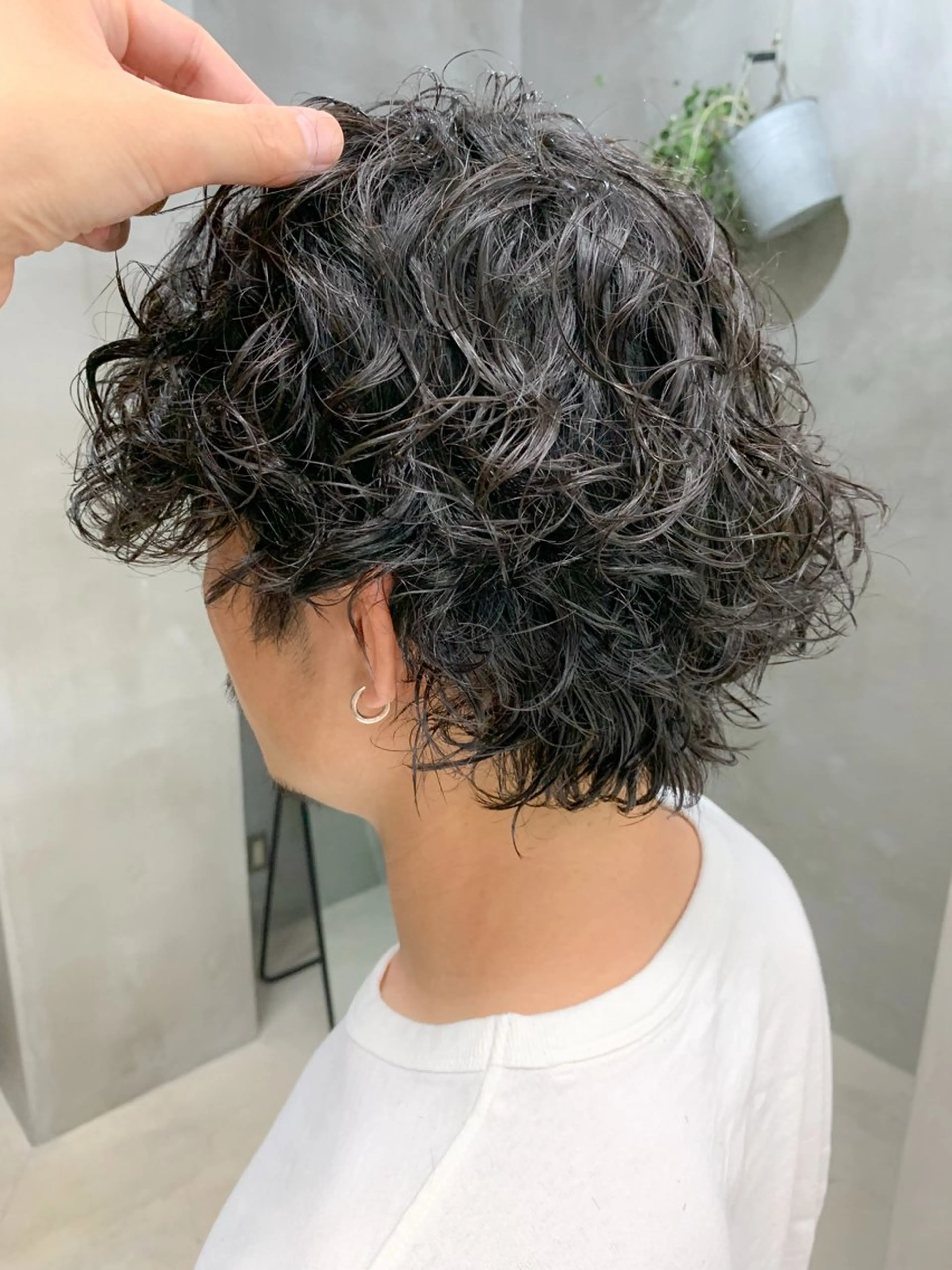 メンズ メンズパーマ メンズウルフカット ウルフカット カット パーマ 横井伴典　矢場町 メンズパーマ/カットのヘアスタイル