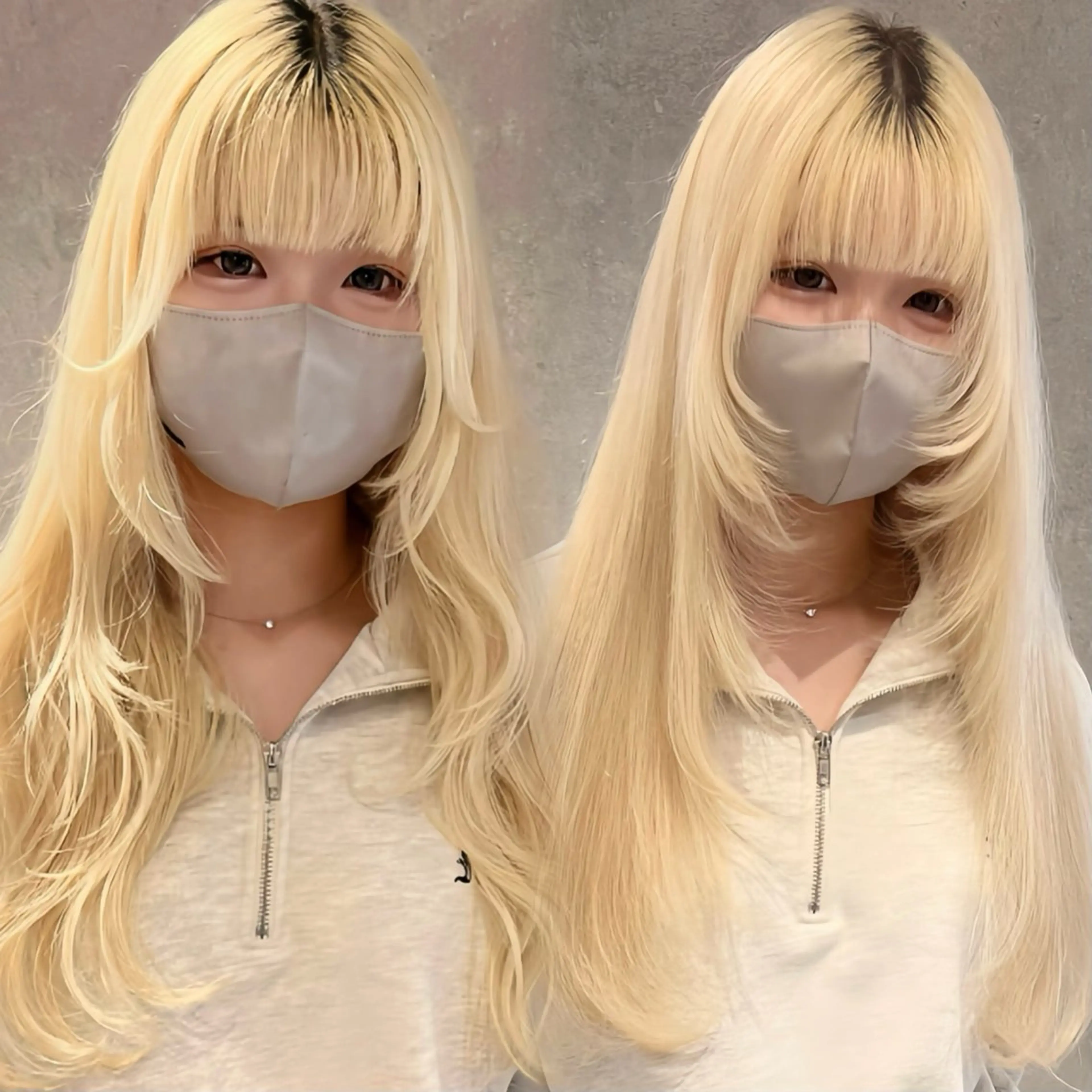 ロング レイヤーカット カット ヘアカラー トリートメント AI TOKYO　S所属・mizuki 【韓国レイヤー】のヘアスタイル