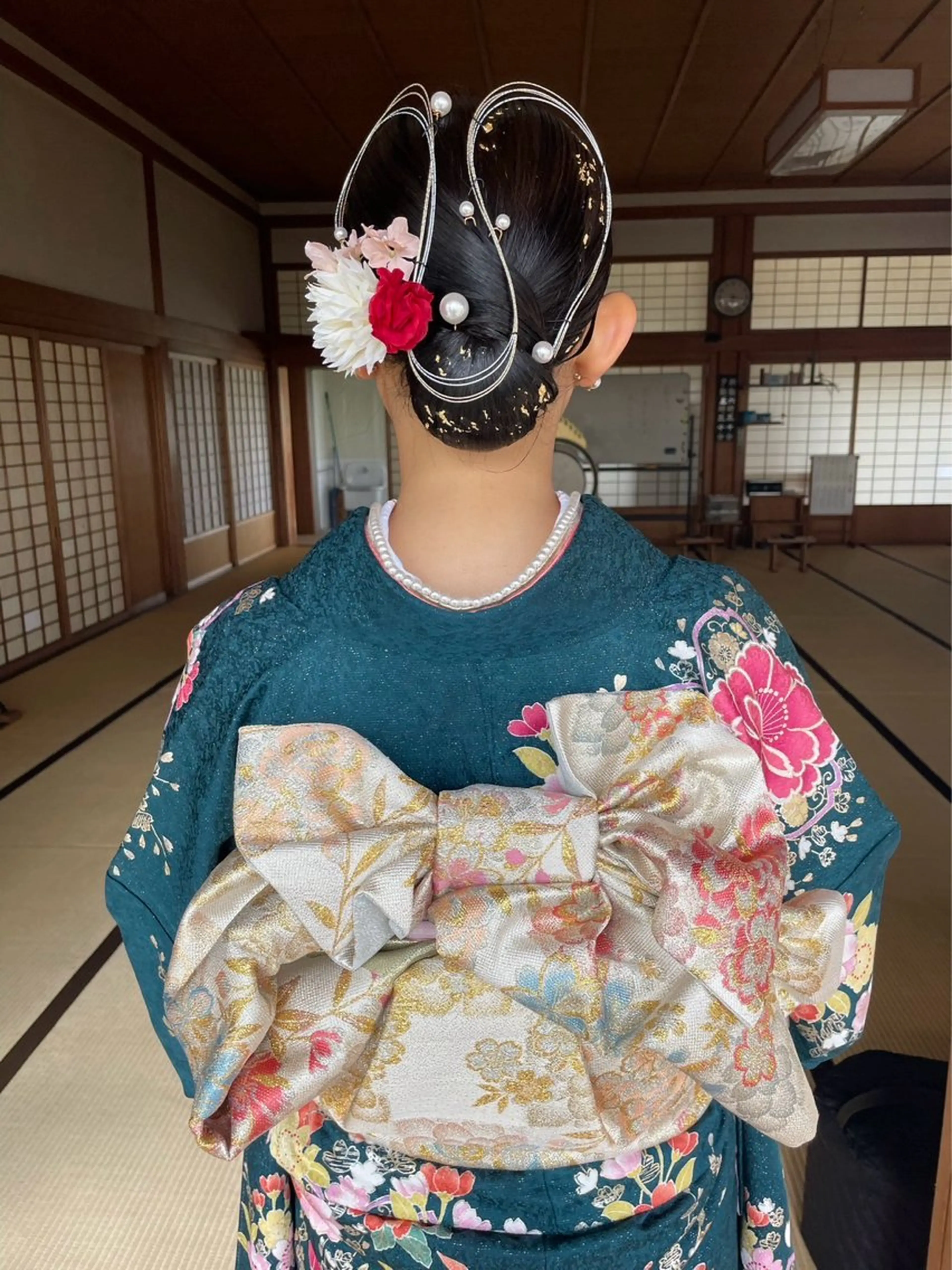 ロング カラー パーマ ヘアアレンジ 成人式 ❣️倉敷❣️美髪 カラー能登一成のヘアスタイル