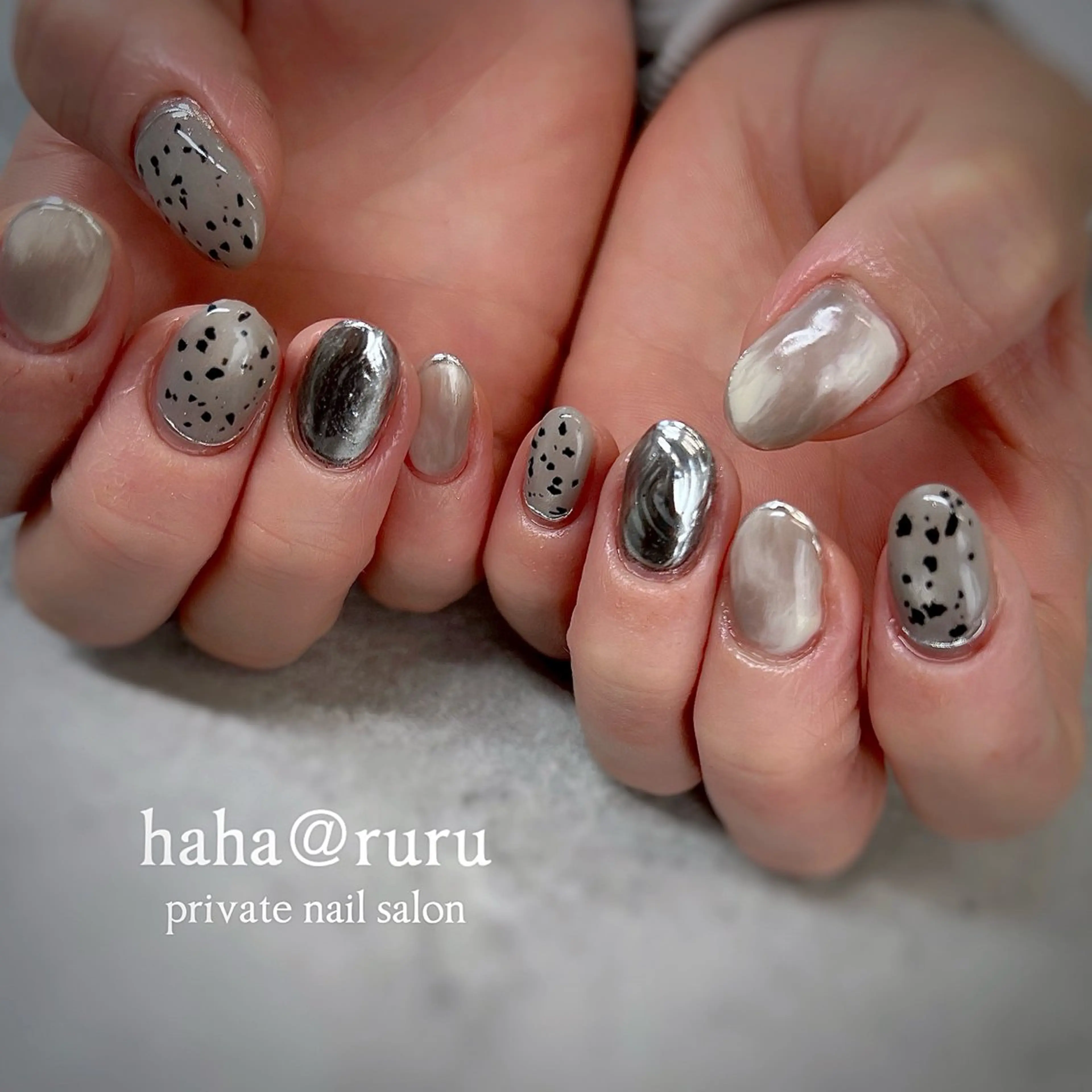 ネイル ニュアンスネイル ハンドネイル haha@ ruruのネイルデザイン