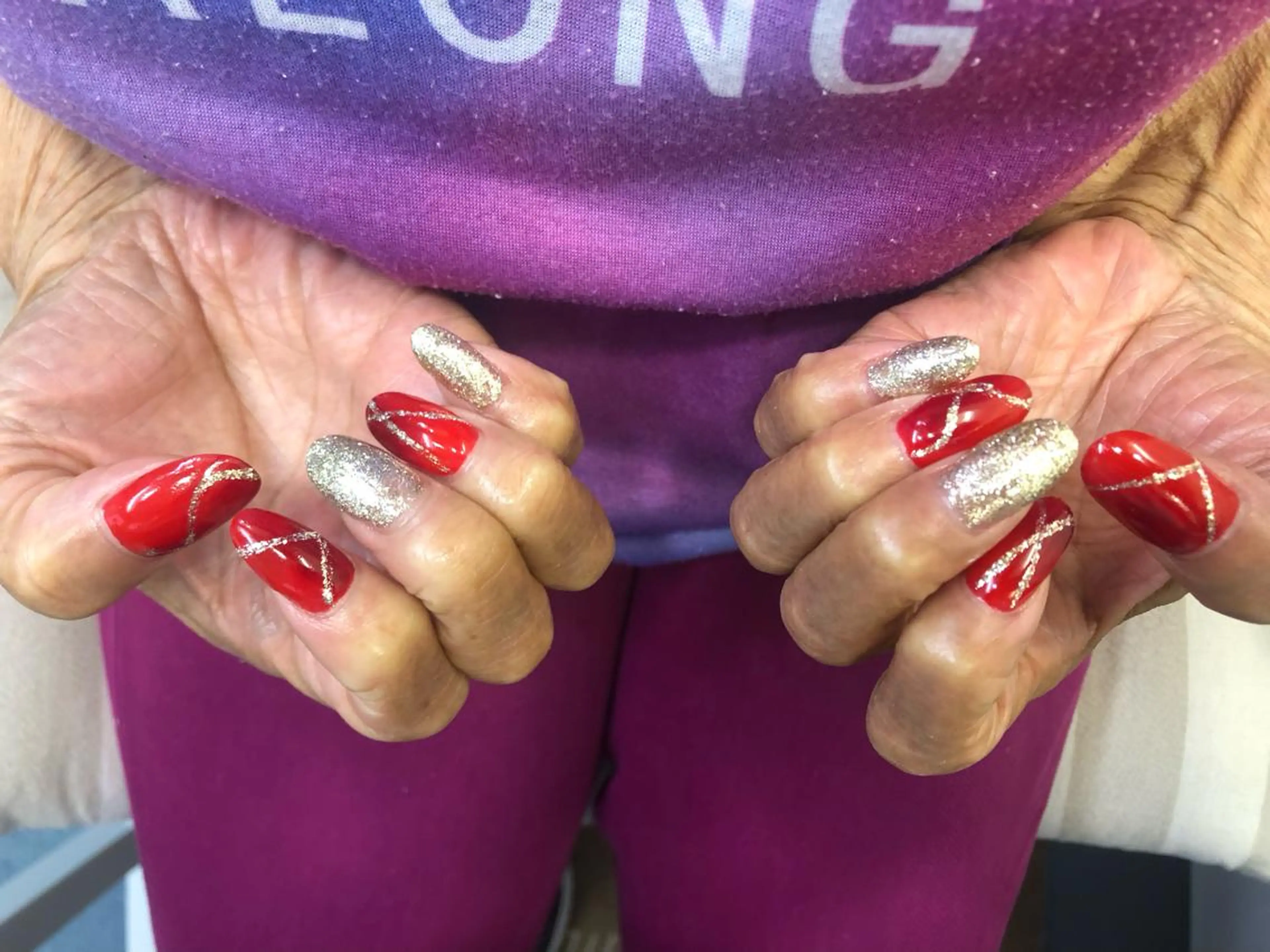 ネイル ラメ(グリッター) MELLMODE所属・Nakano Kanaのネイルデザイン