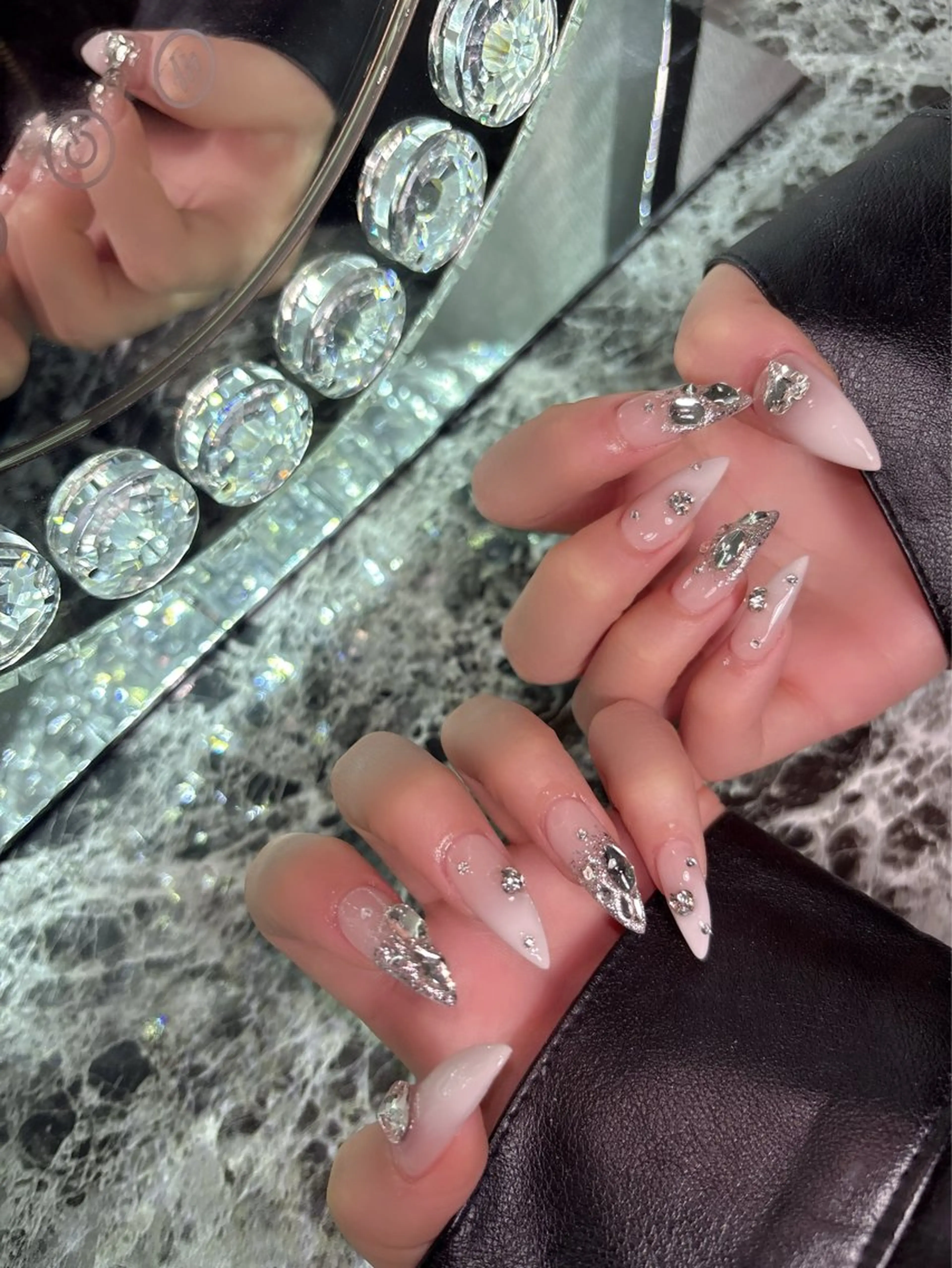 ネイル 長さ出し ハンドネイル chocolat nailのネイルデザイン