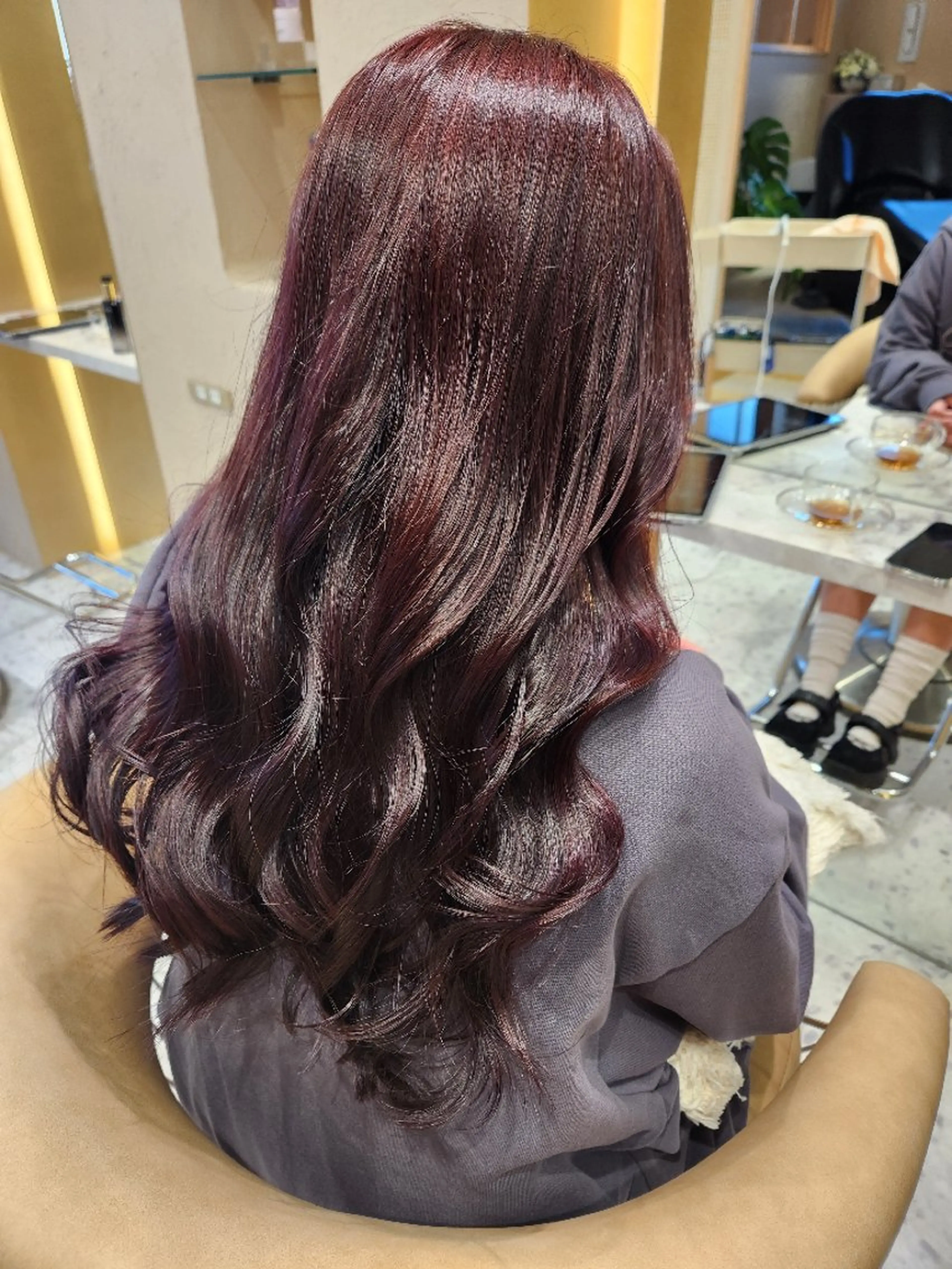 ロング カラー ブリーチ ブリーチなしカラー あかね☆ヘアアレンジ /ボブ/縮毛矯正のヘアスタイル