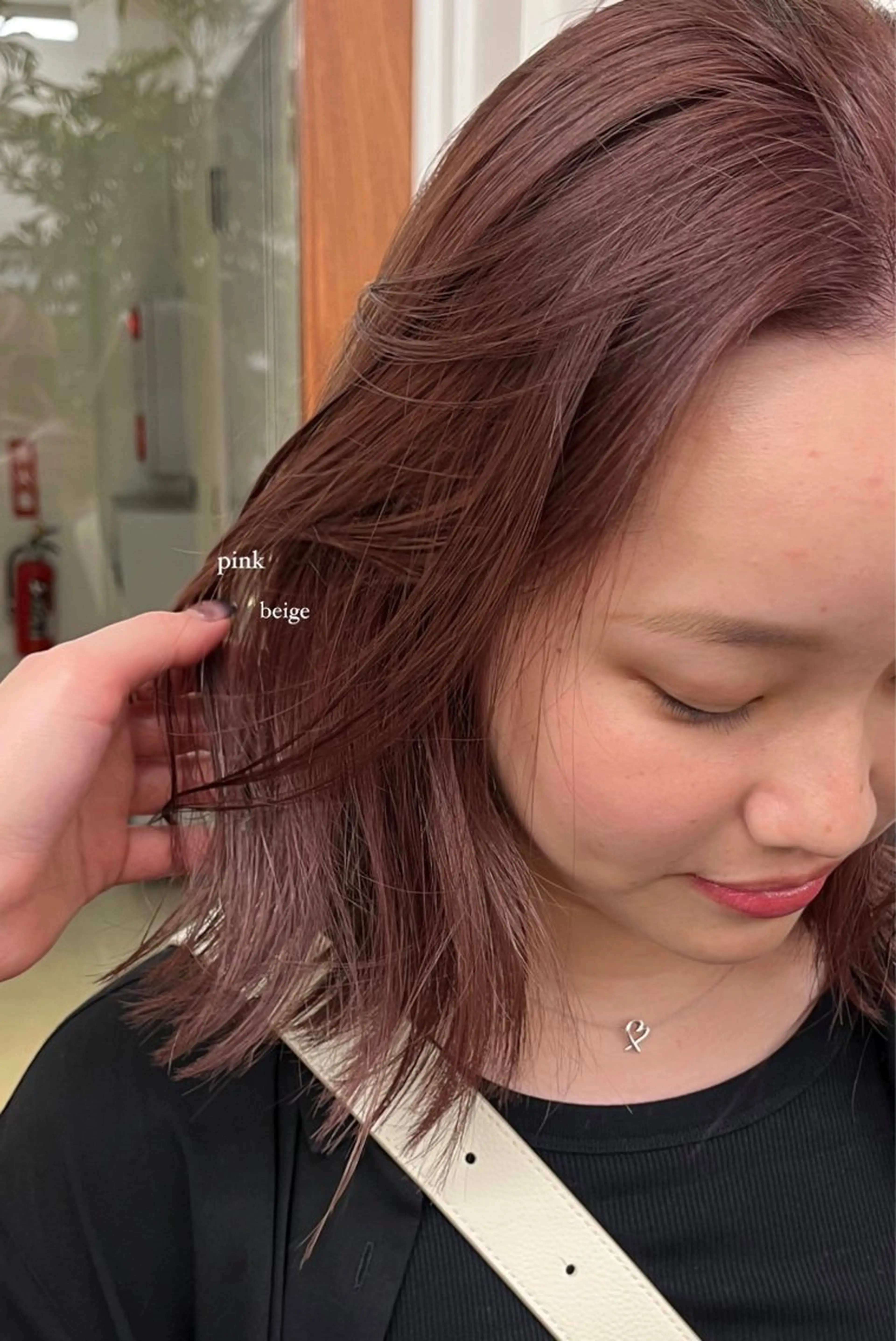 ミディアム カラー Garland  Ginza所属・モモ🍑 レイヤー/ボブ/暖色のヘアスタイル