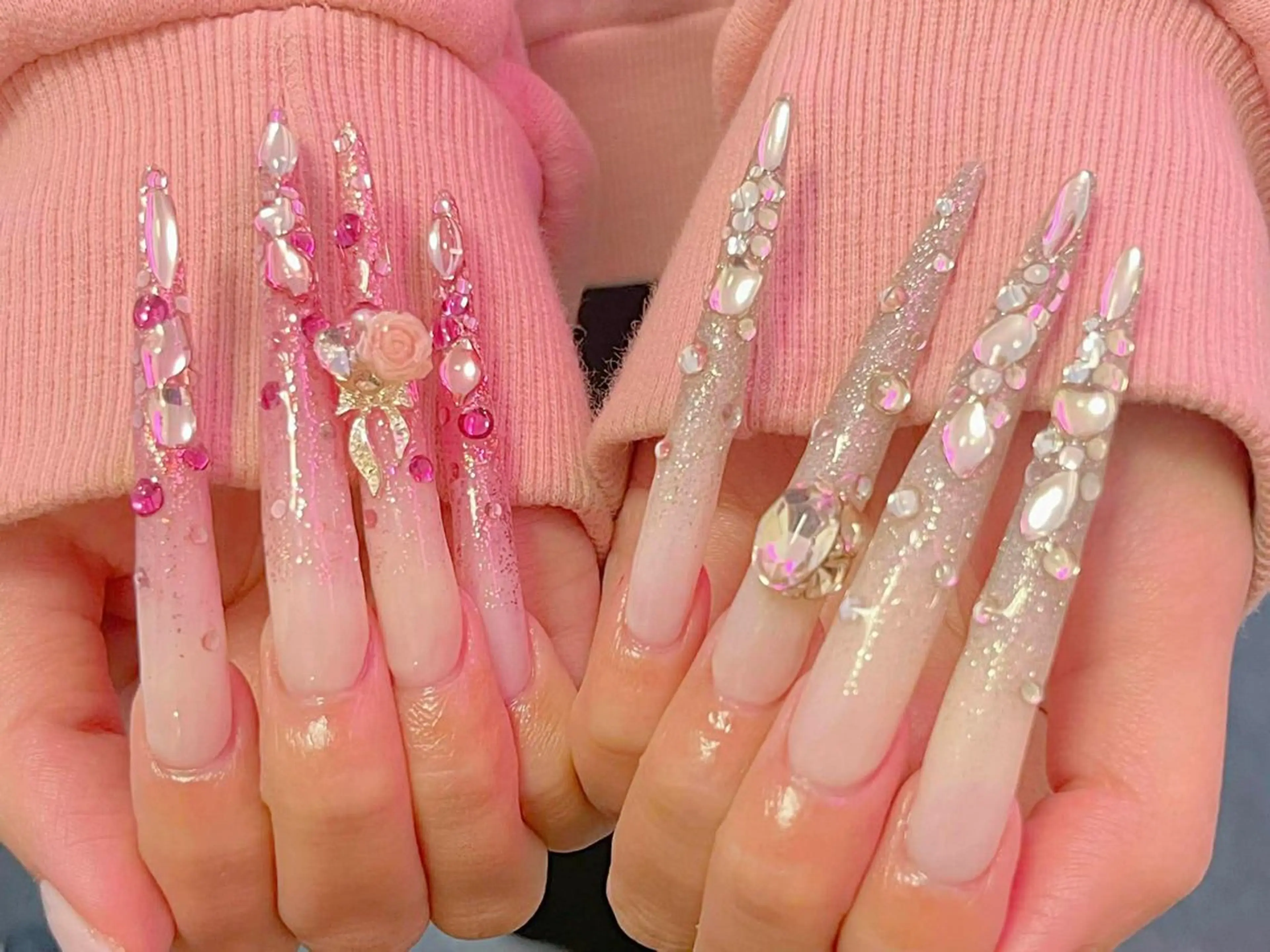 ネイル アートネイル 成人式 ジェルネイル ニュアンスネイル 夏ネイル ハンドネイル Yuu🎀 Belle Nailのネイルデザイン