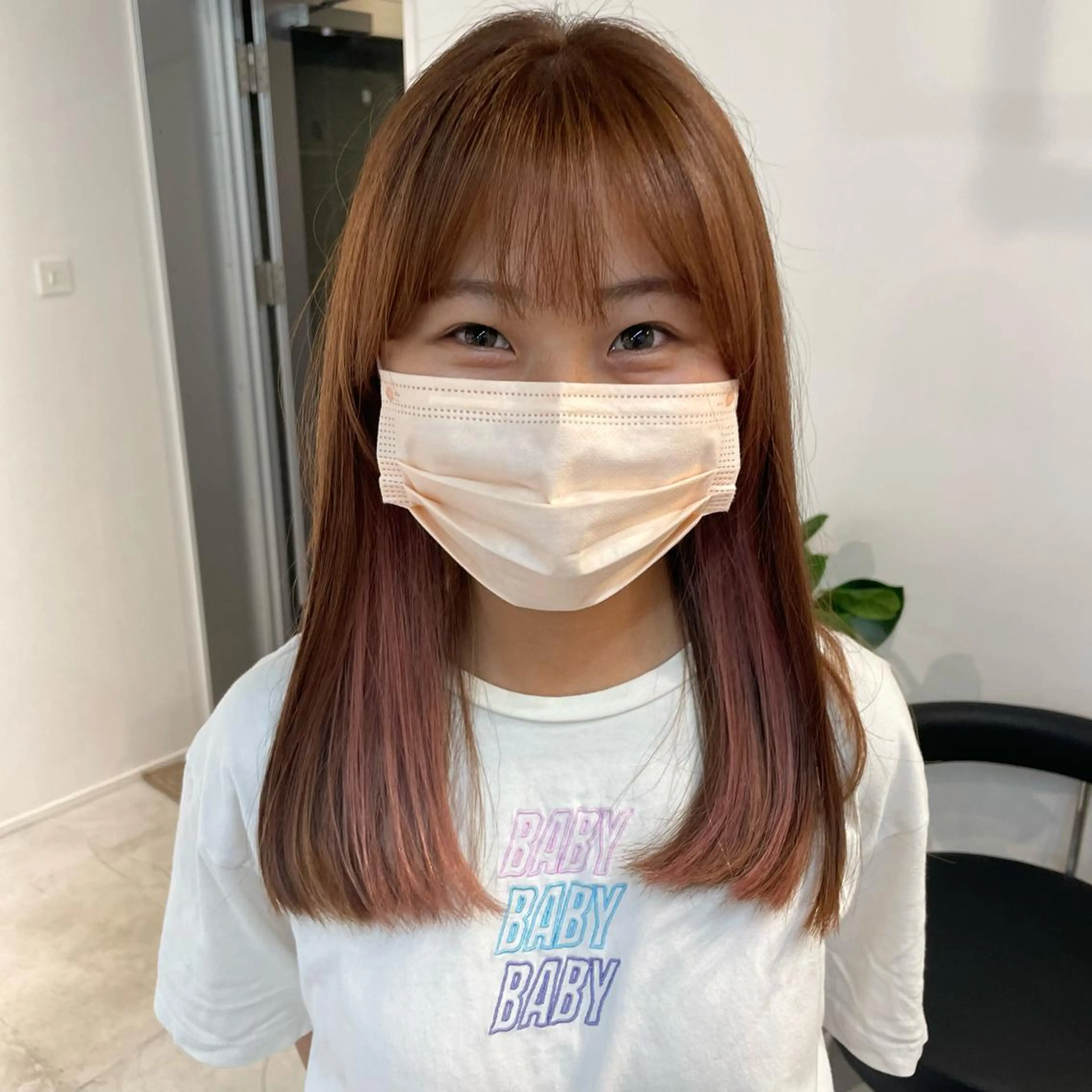 カラー ベージュカラー デザインカラー ハイライトカラー ピンクカラー fit/ madokaのヘアスタイル