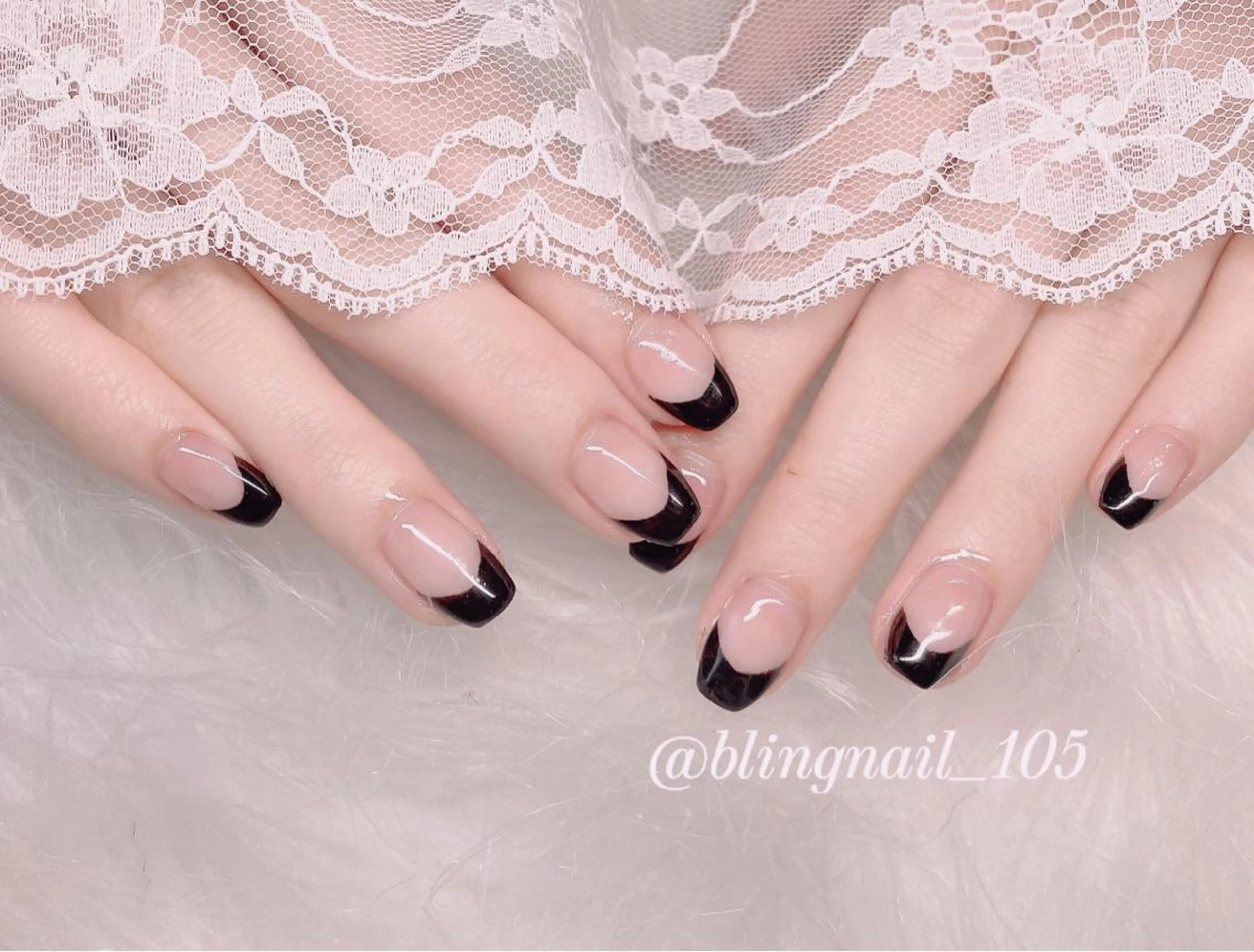 ネイル 23時まで❤︎韓国、 ワンホンネイルのネイルデザイン