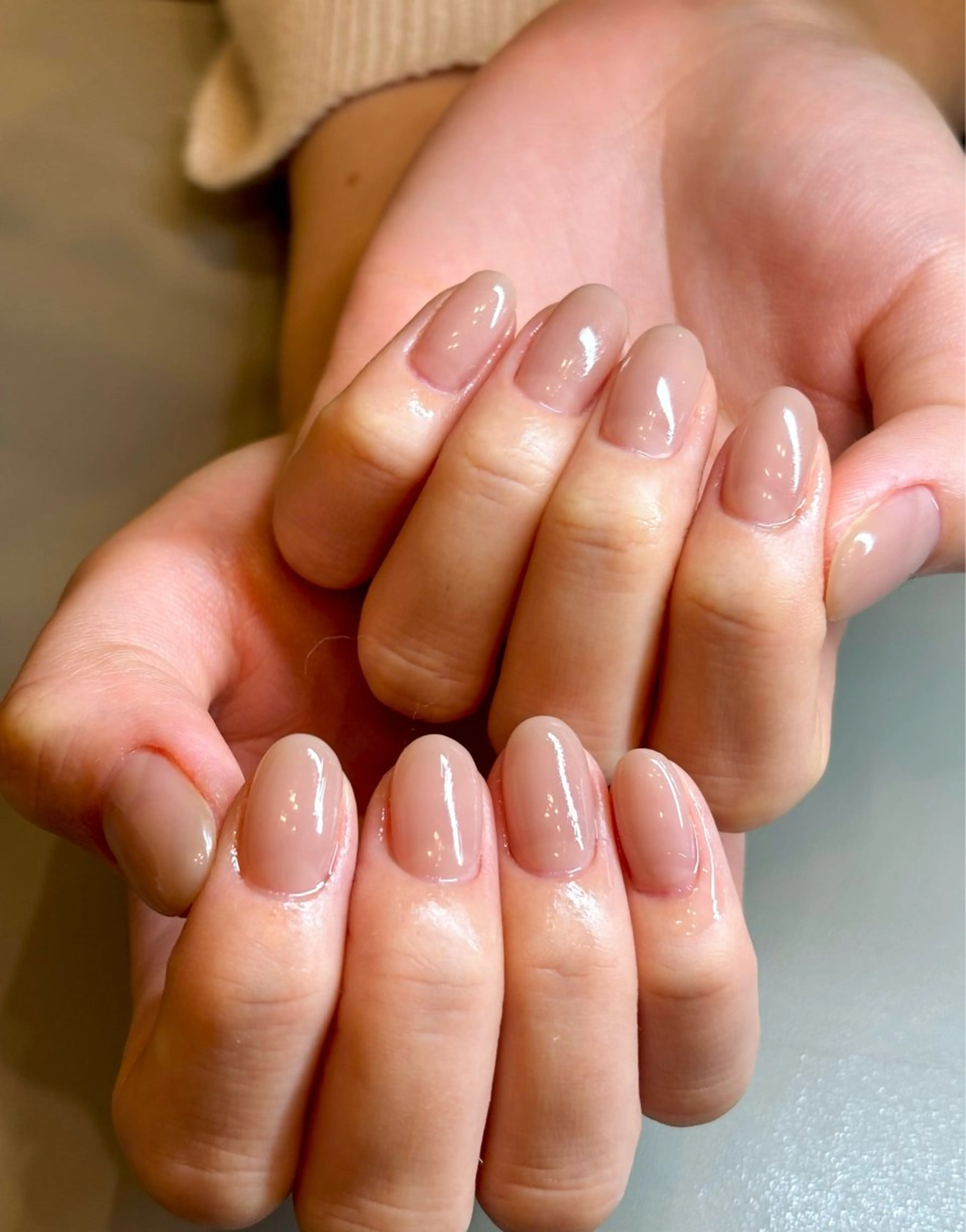 【爪を傷めないパラジェル使用】似合わせワンカラージェルコースの写真