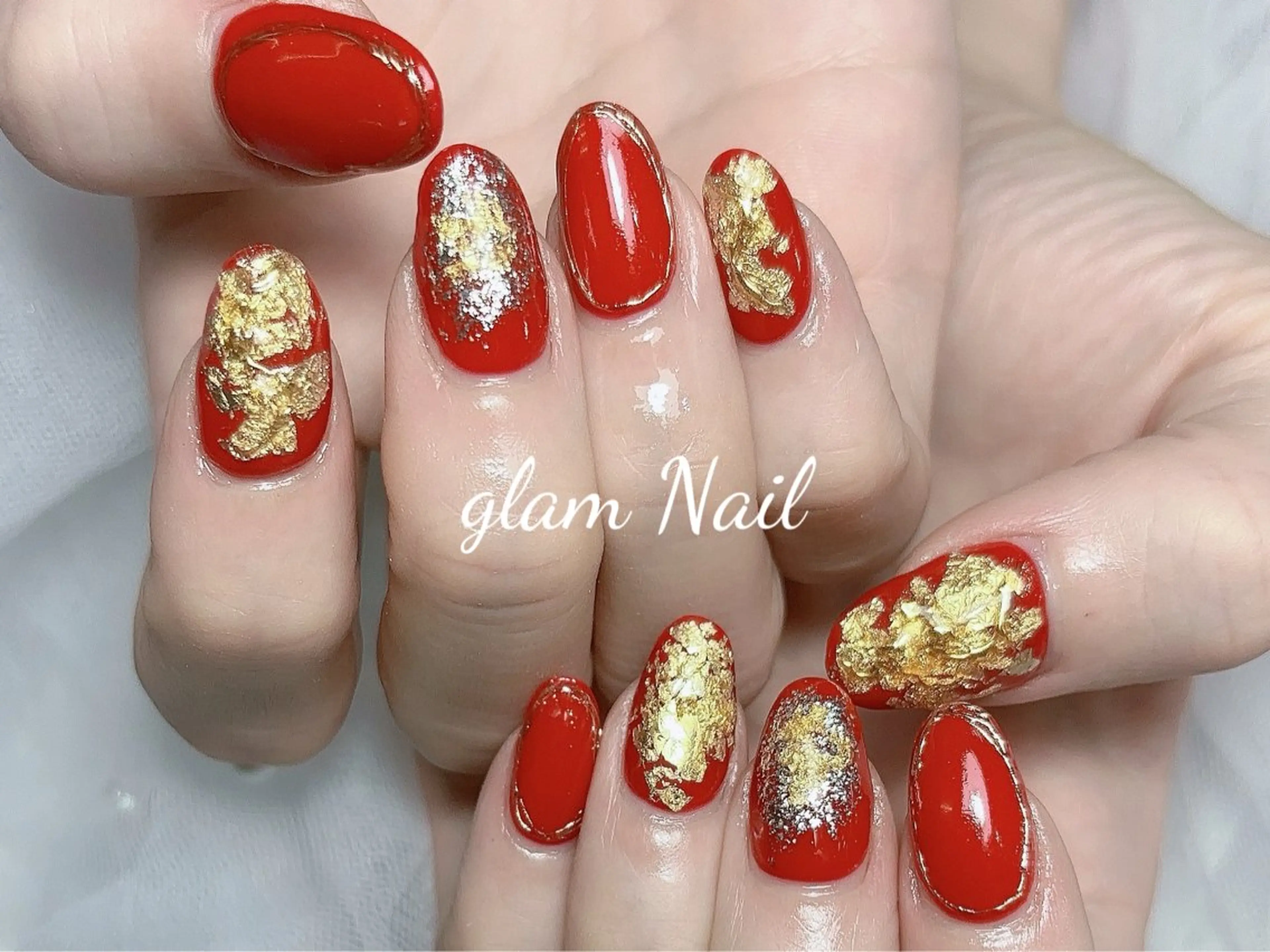 ネイル ハンドネイル エツメ💅 長さだし🎀デザインのネイルデザイン