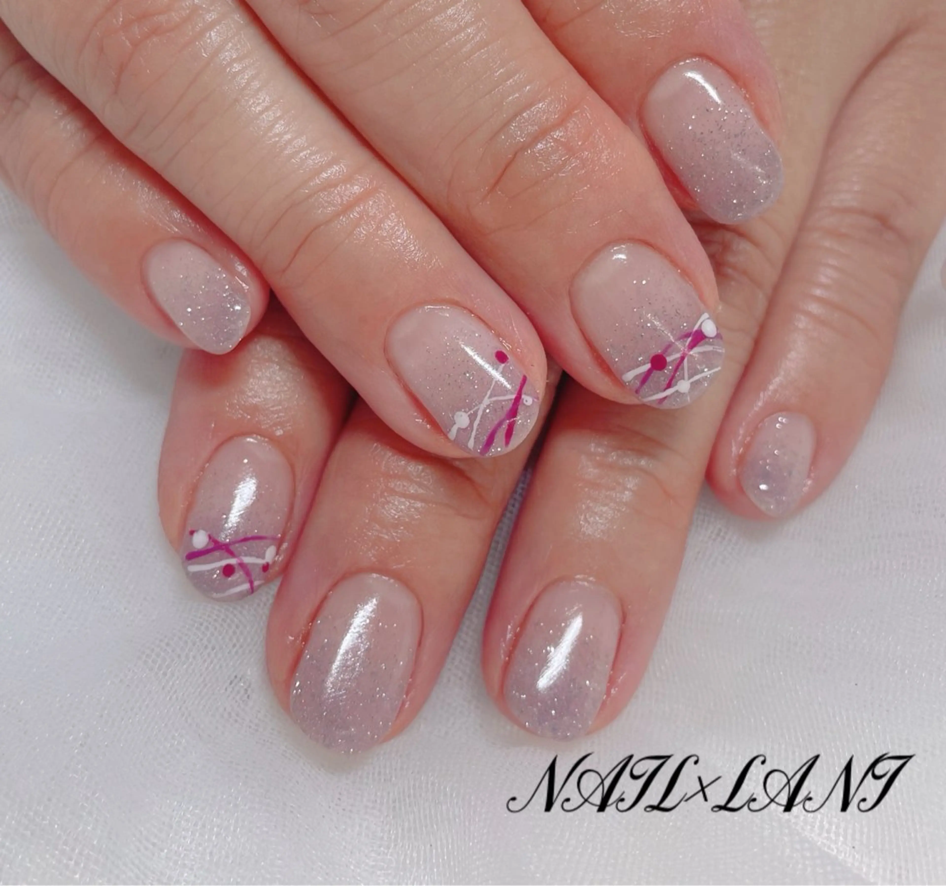 ネイル フットネイル ジェルネイル マグネットネイル パラジェル 一之瀬 柚季のネイルデザイン