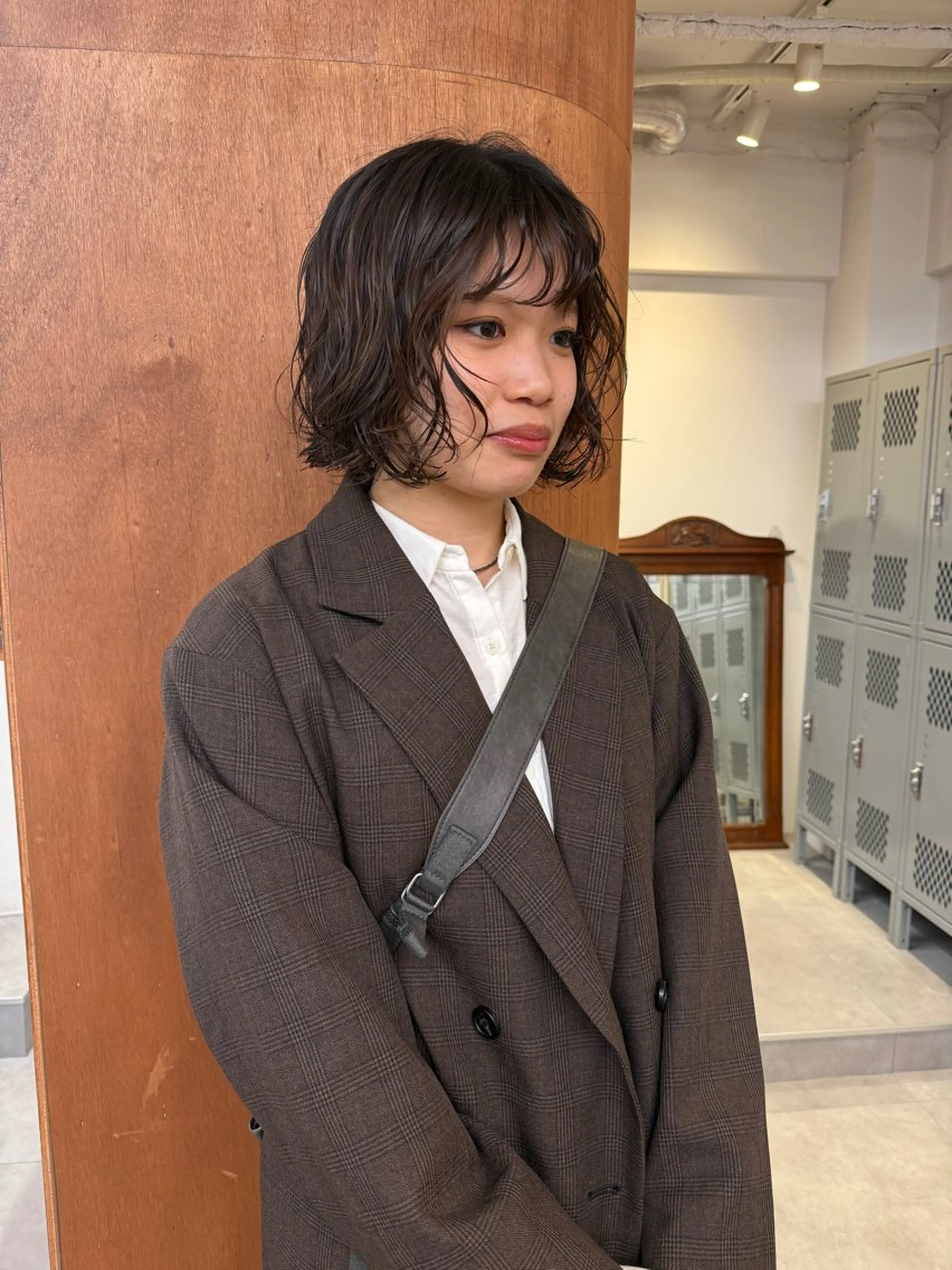 ミディアム カット パーマ 天神大名*チヒロ* /パーマ/ボブのヘアスタイル