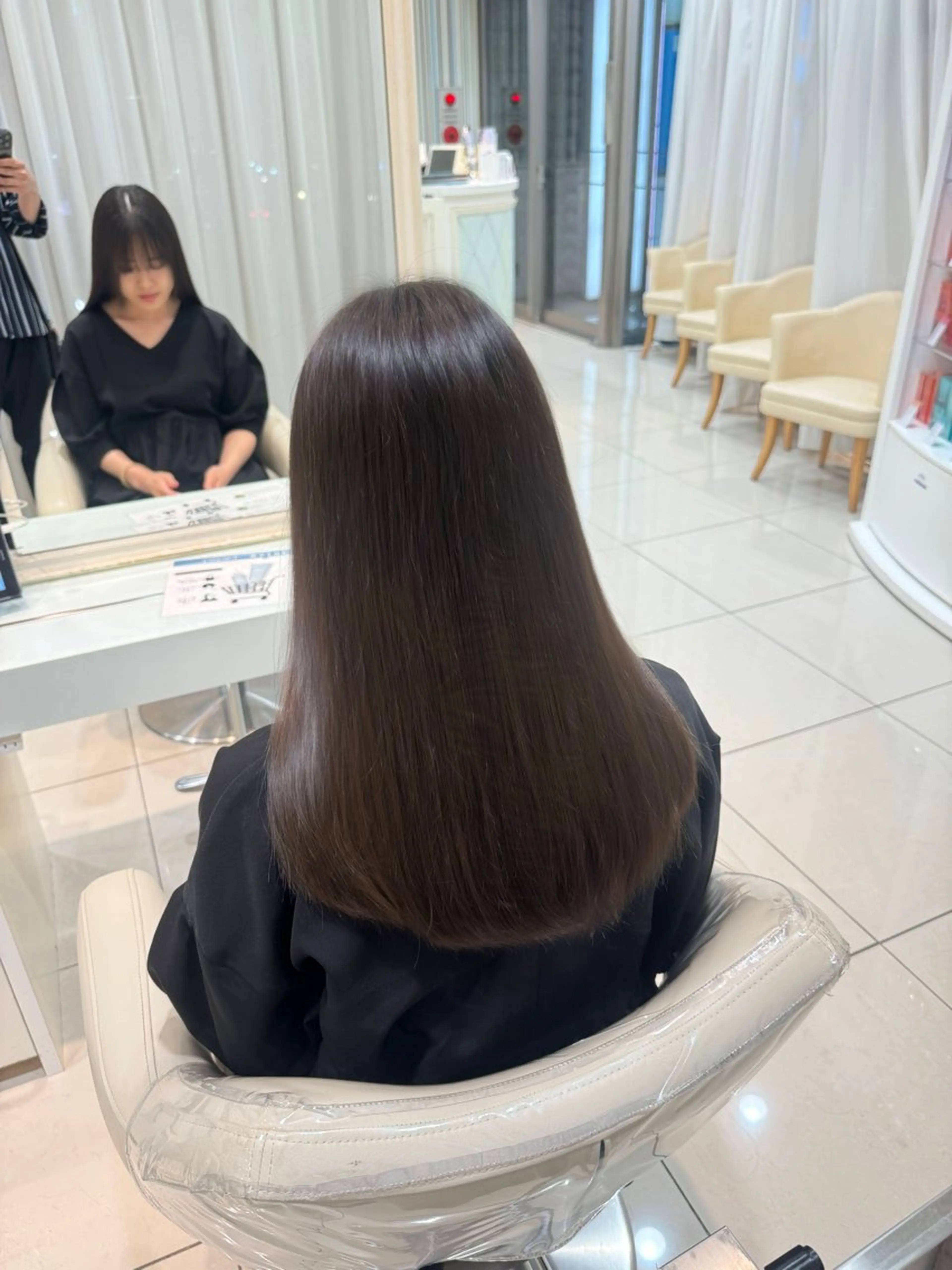 ミディアム 曲がる縮毛/カルマパ ーマ/池袋/横村大全のヘアスタイル