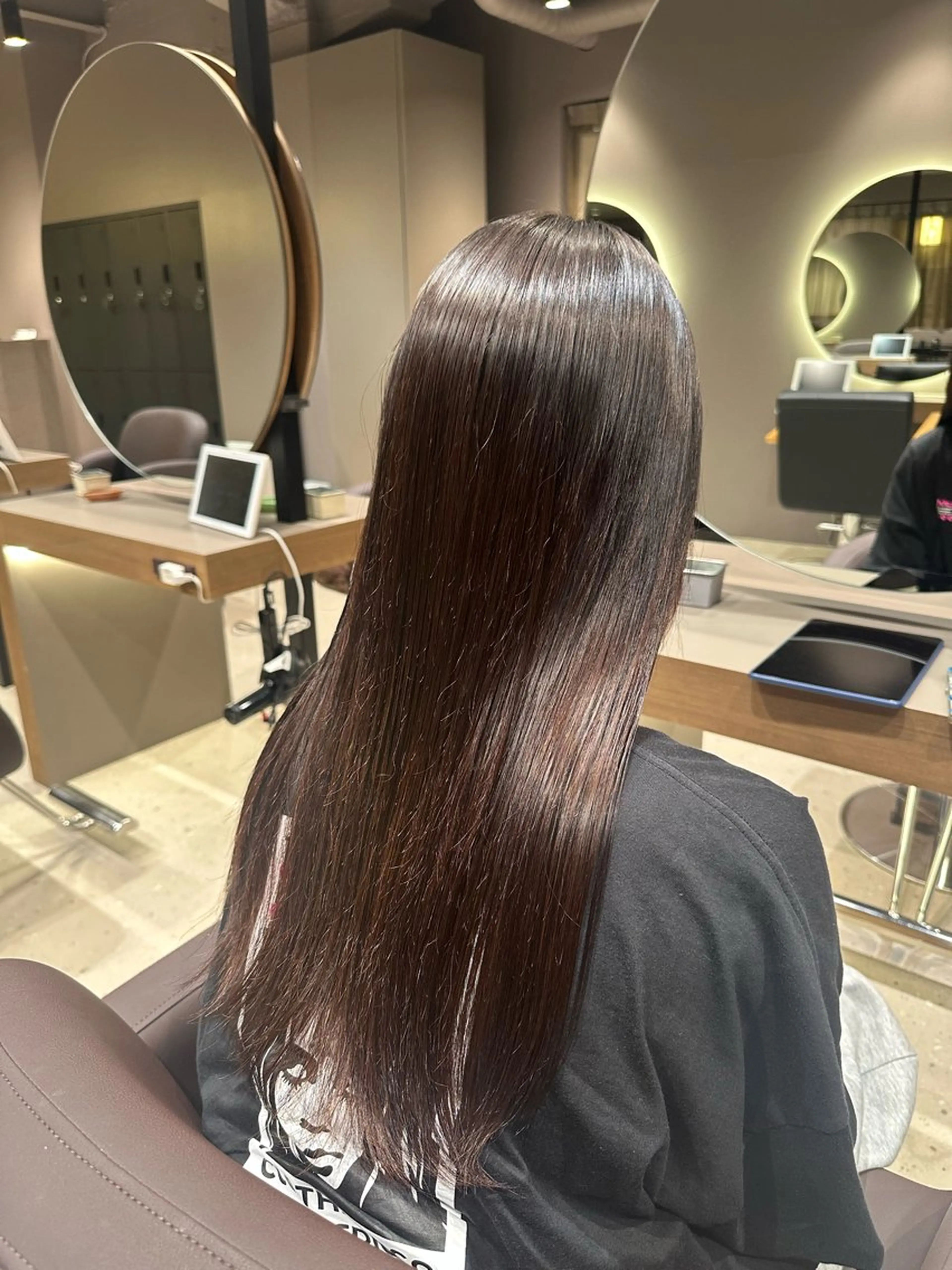 ロング 縮毛矯正 🖤ྀི渡邉 あみか🖤ᩚのヘアスタイル