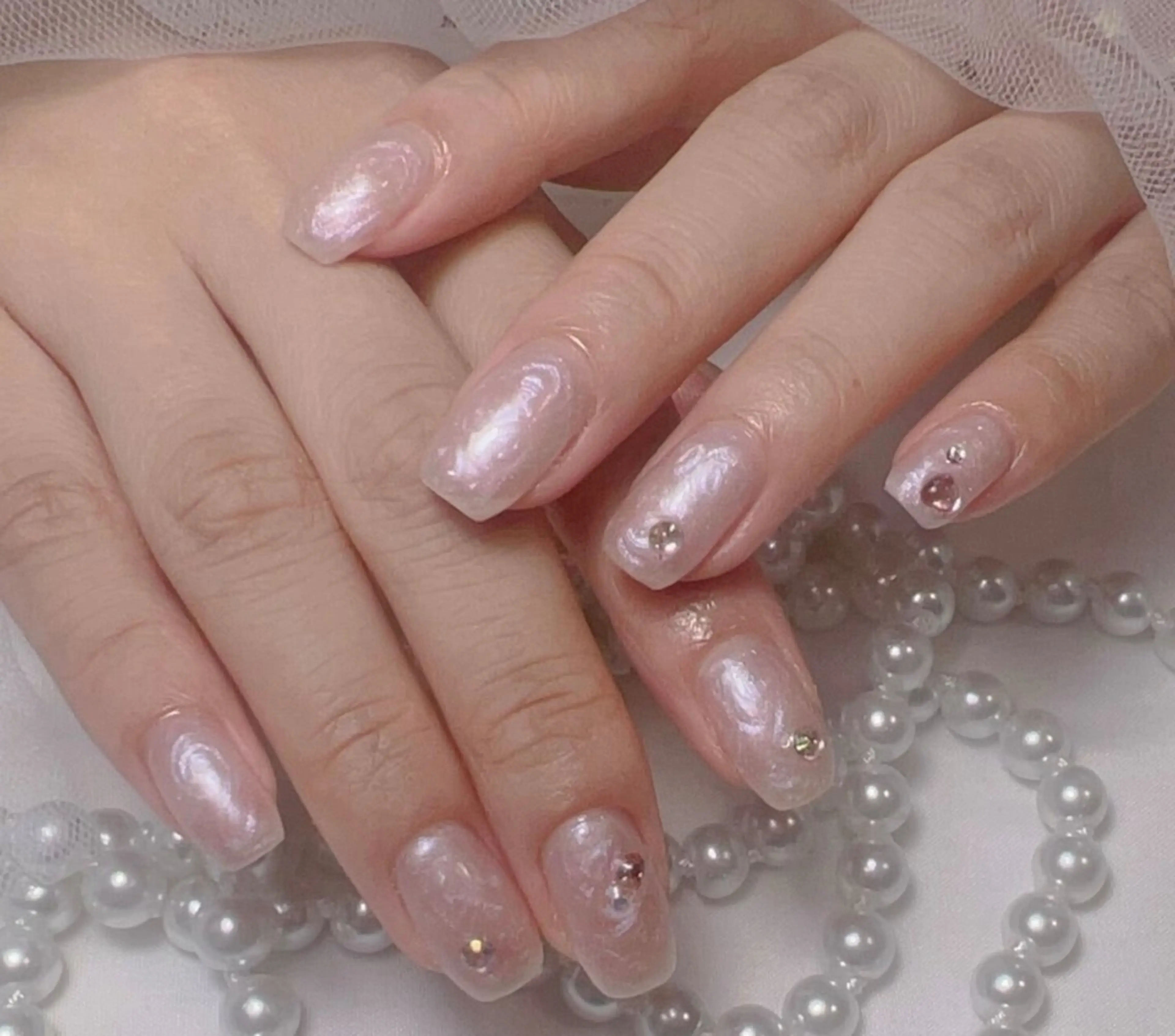 ネイル アートネイル フレンチネイル ジェルネイル グラデーション 韓国ネイル 村中 ハナのネイルデザイン