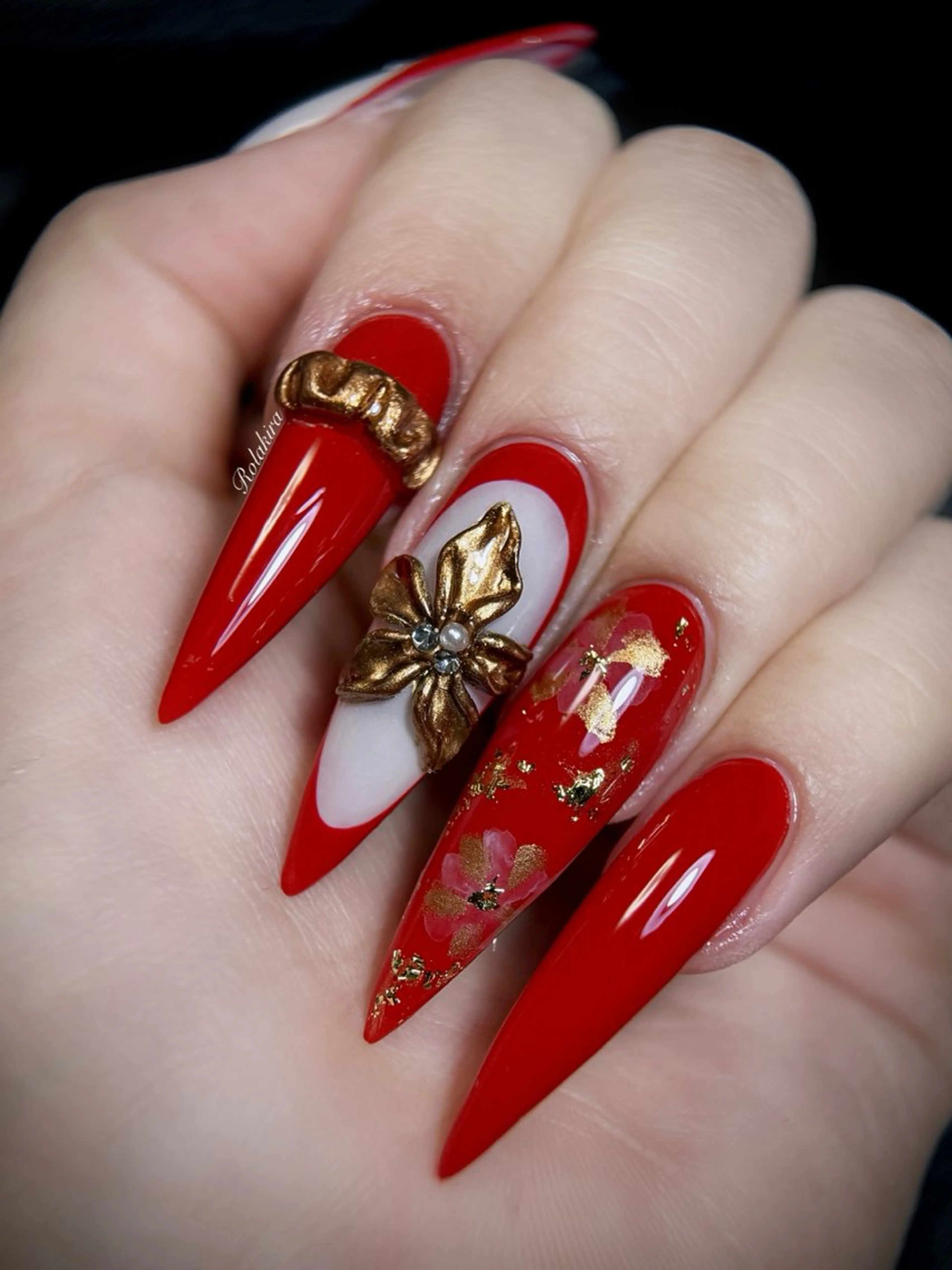 ロング 韓国風ヘア ハンドネイル Rola kira nail salon所属・Rola kira 麗のネイルデザイン