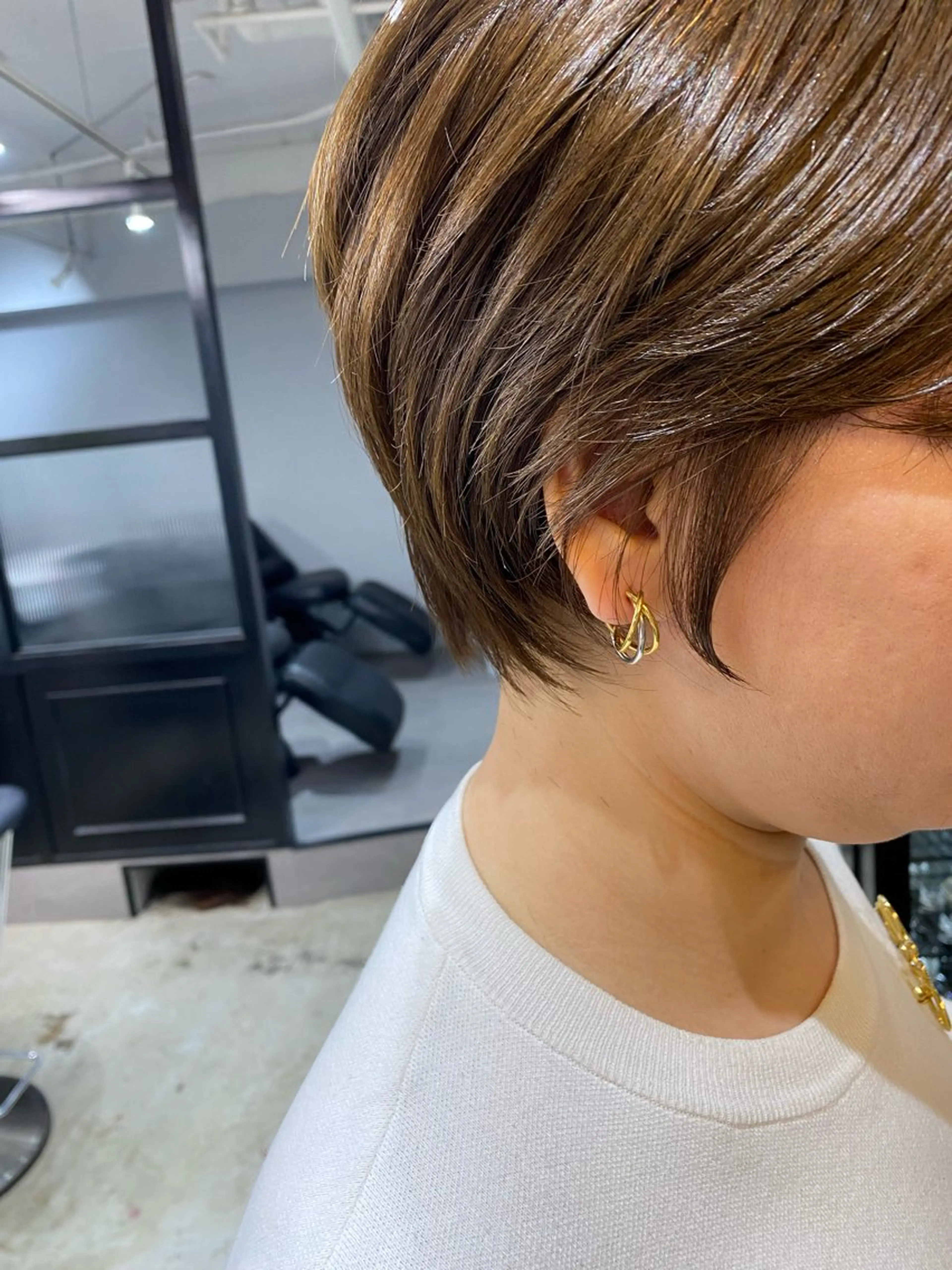 ショート カラー 丸みショート ショートヘア カット ヘアカラー トリートメント レイヤー×髪質改善✨ 渋谷/佐藤侑哉のヘアスタイル
