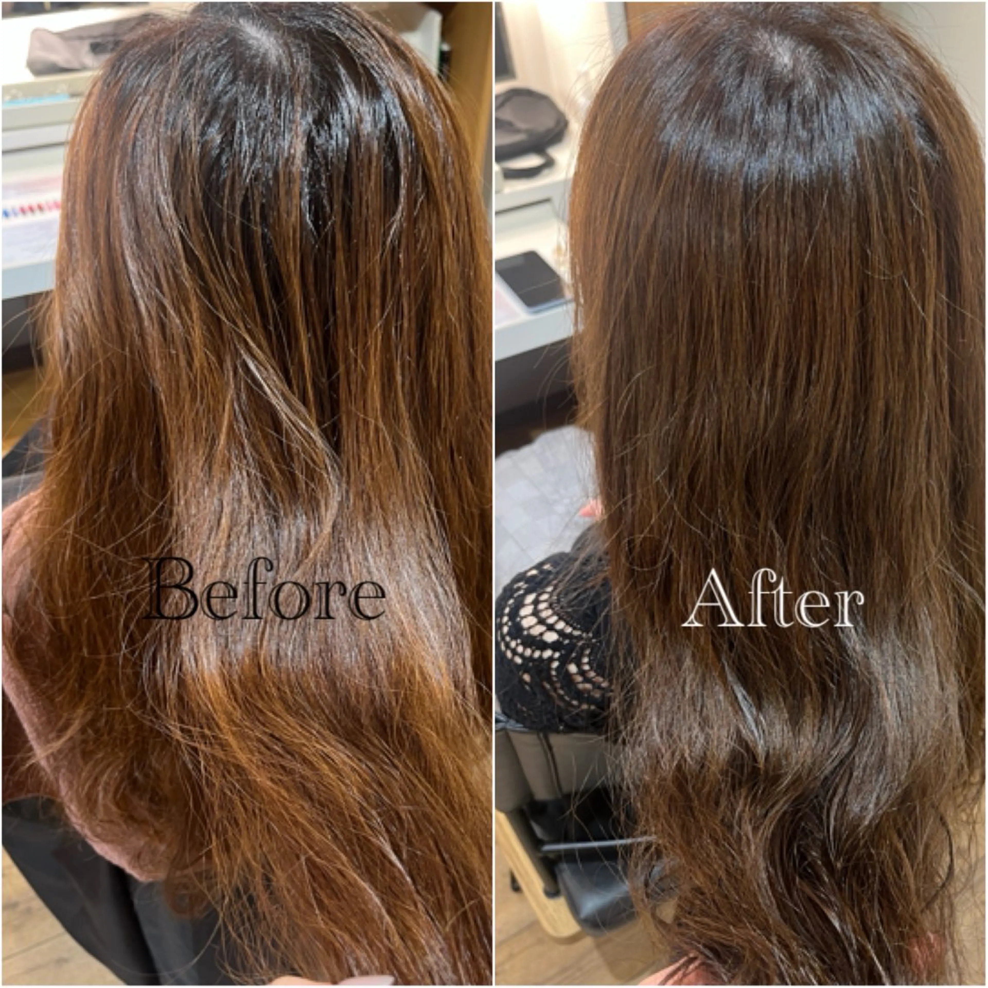 ロング カラー 透明感カラー グレージュ オリーブグレージュ オリーブグレー ヘアカラー トリートメント AFLOAT pd+ KOBE Smart Salon所属・カラー/ストレート 🕊‎佐藤友奈‎🤍のヘアスタイル