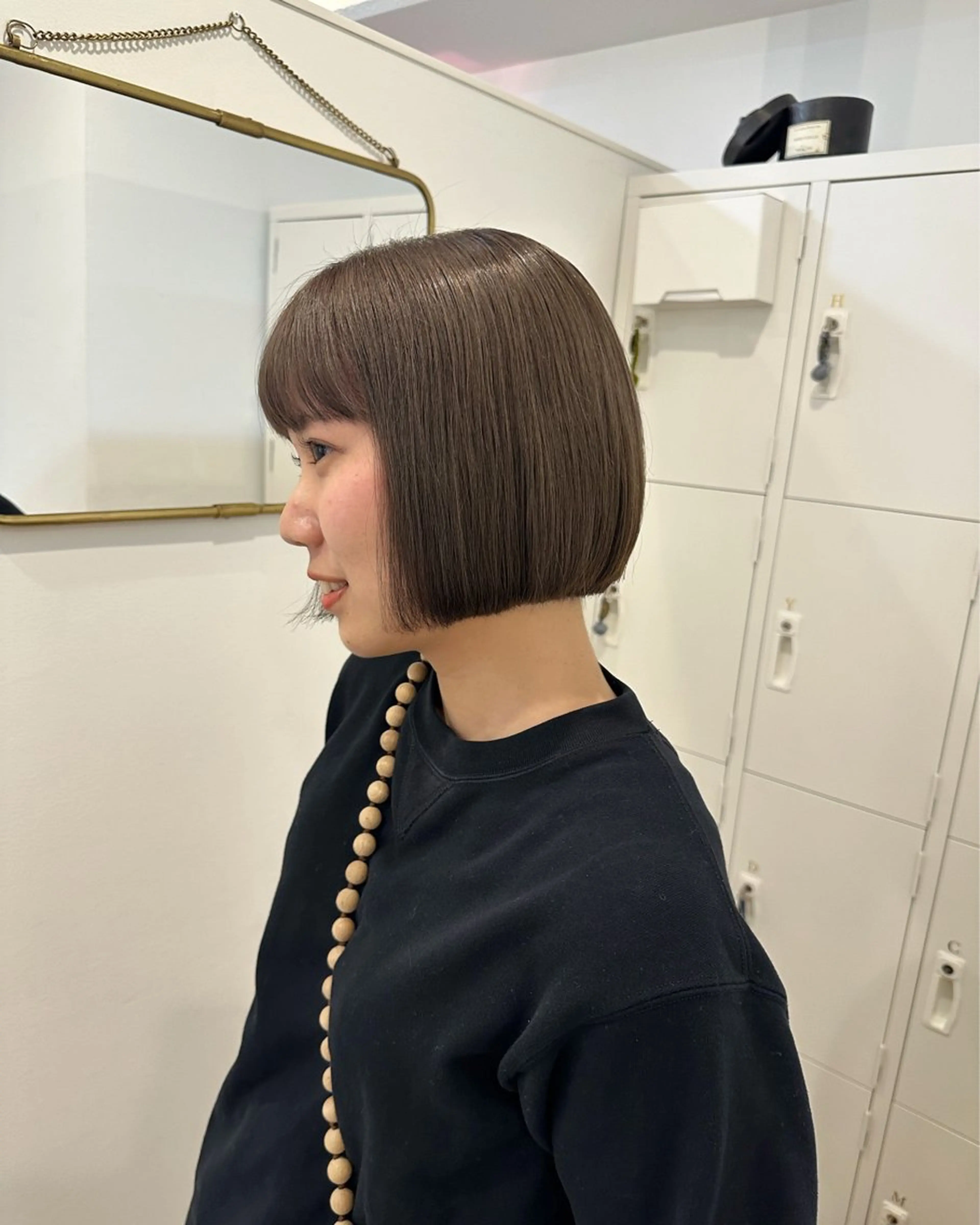 ショート カラー ボブ ヘアカラー トリートメント 梅田/柔らかカラー/ オオハシ リナコのヘアスタイル