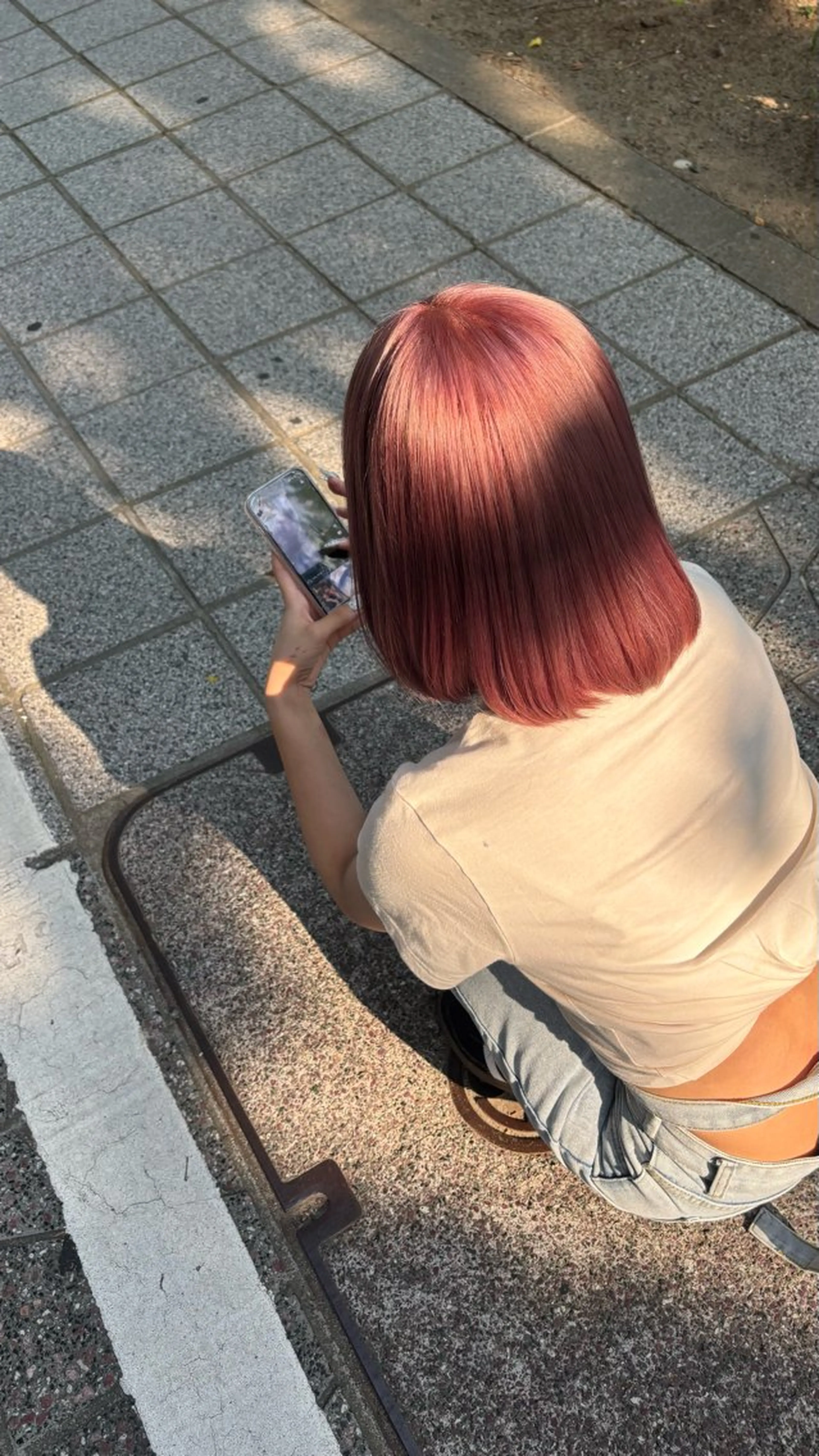 ミディアム カラー ヘアカラー 🍓ハイトーンカラー 🎀nene🍓のヘアスタイル