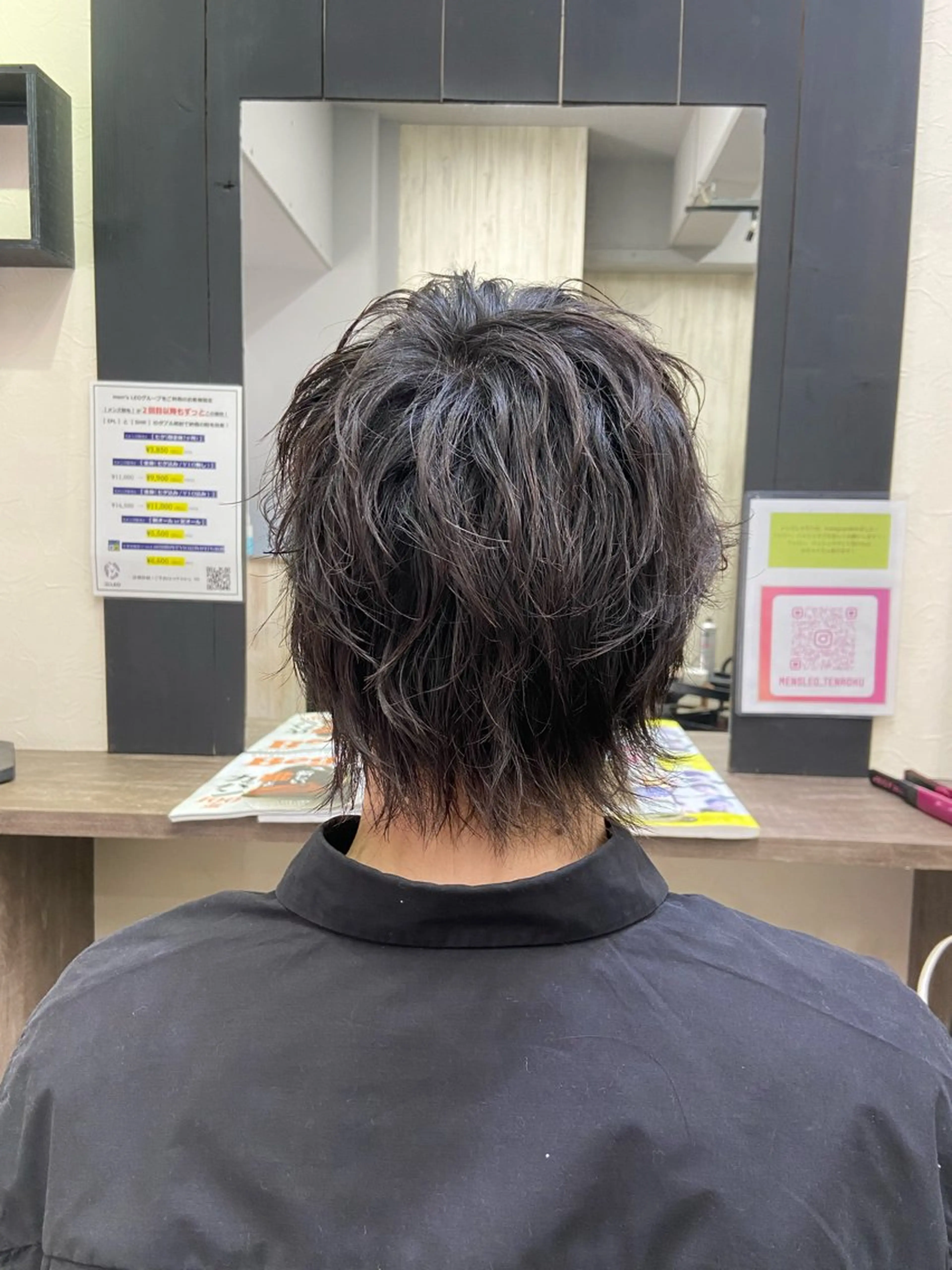 ミディアム カット パーマ メンズ レオ所属・仁和山 晃のヘアスタイル