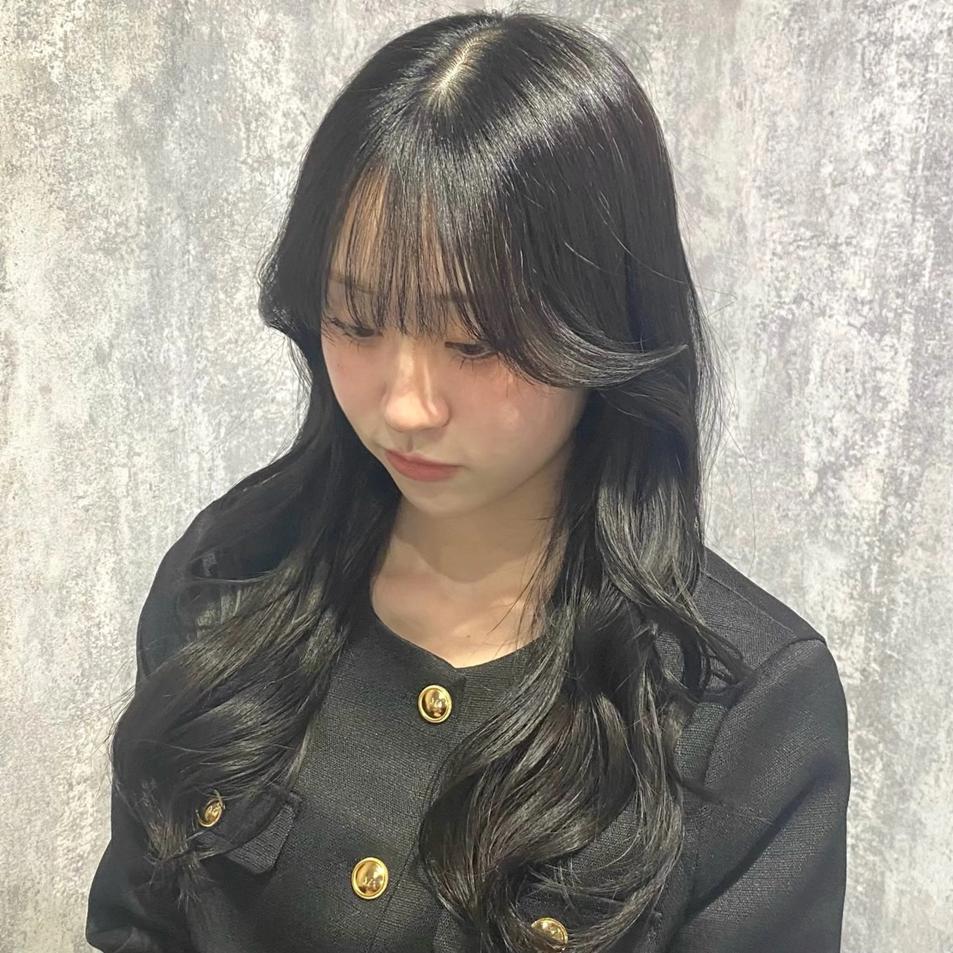 ロング カラー 透明感カラー カット ヘアカラー トリートメント shiori/透明感 /顔周り/髪質改善のヘアスタイル