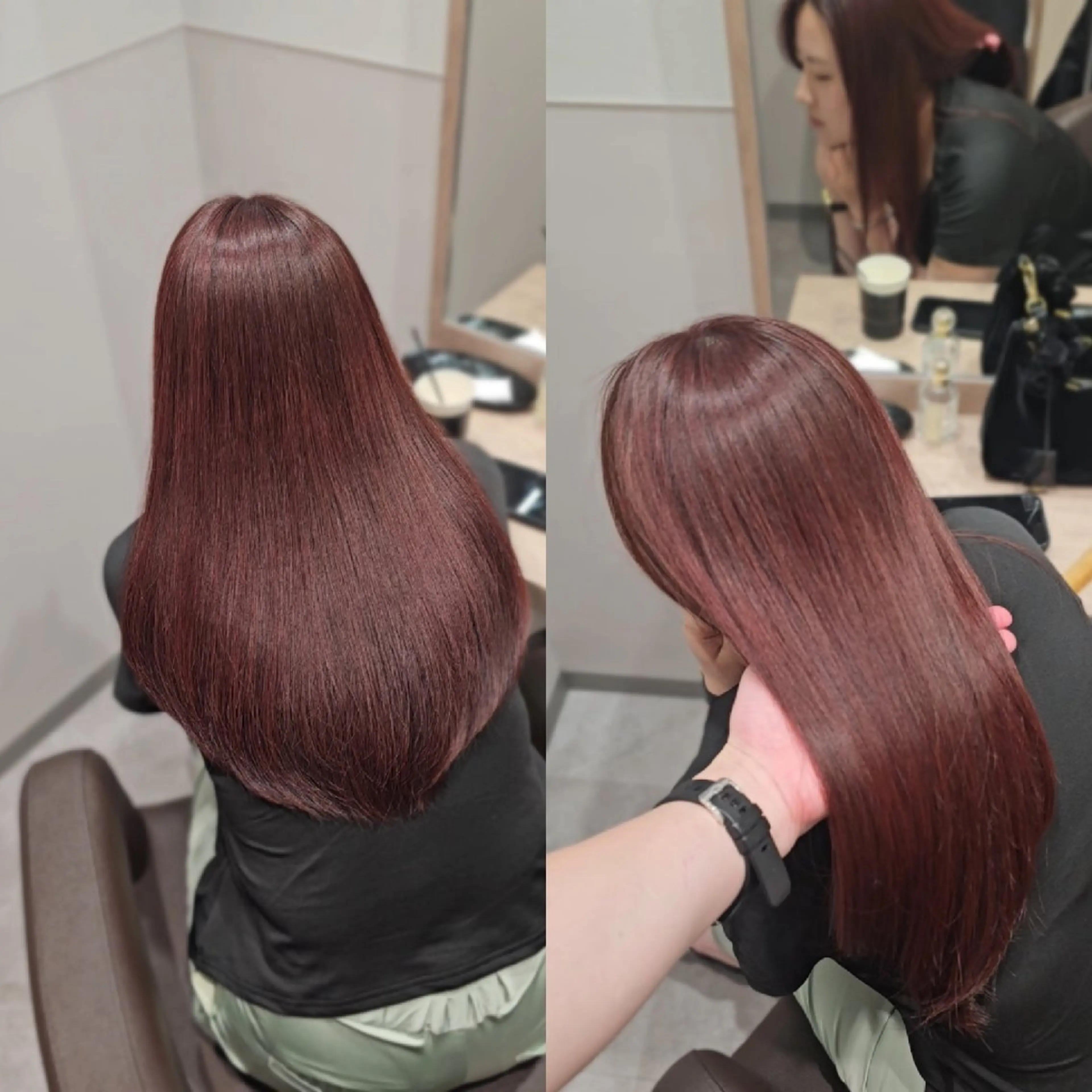 ロング カラー 髪質改善 カット ヘアカラー トリートメント サロウィン　神戸三宮店所属・三宮No.1ブリーチ 無しカラー/杉山太貴のヘアスタイル