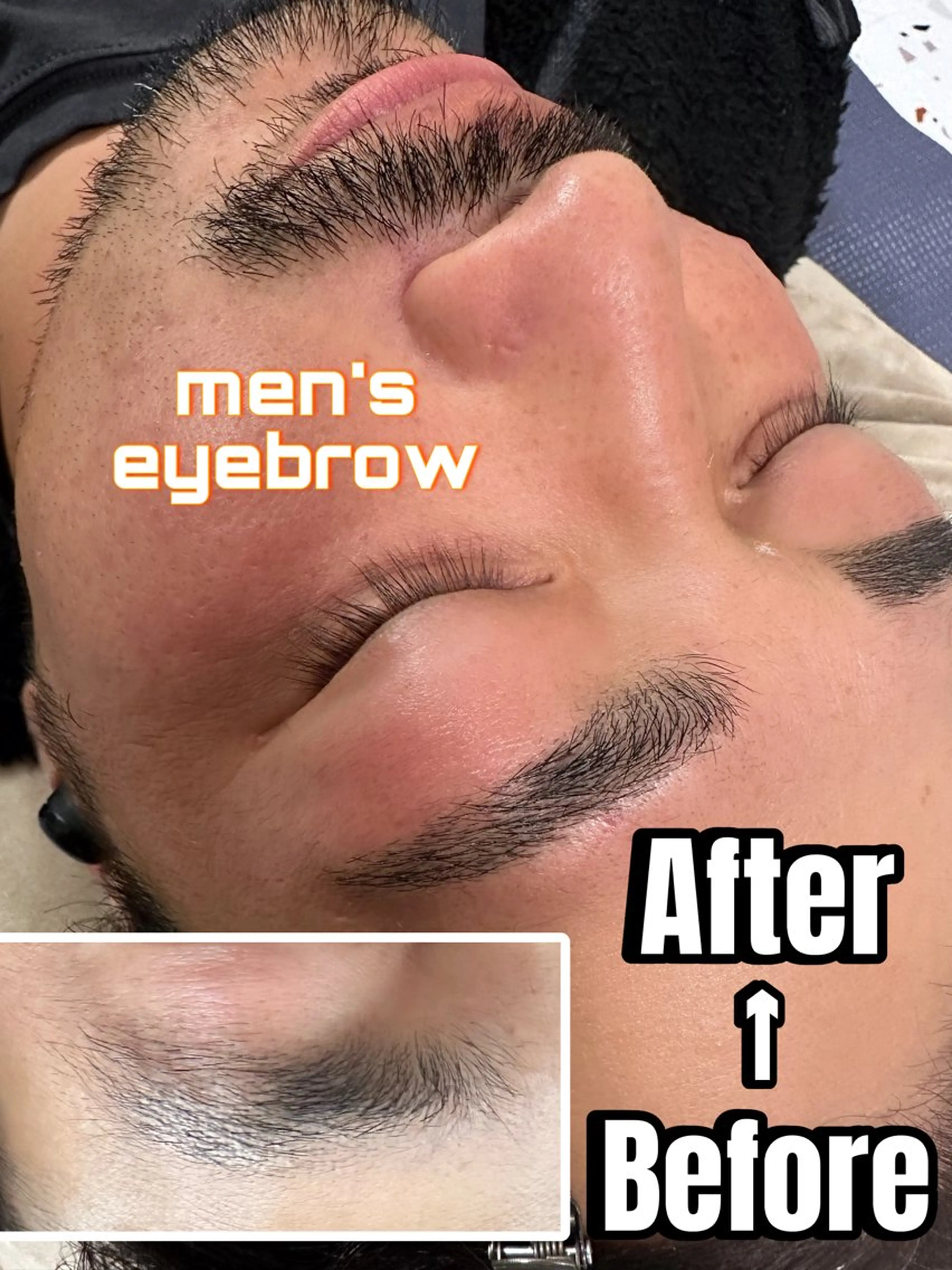 メンズ アイブロウ 眉毛ワックス脱毛 美容室BOY所属・Oshima Shizukaの眉毛・アイブロウイメージ