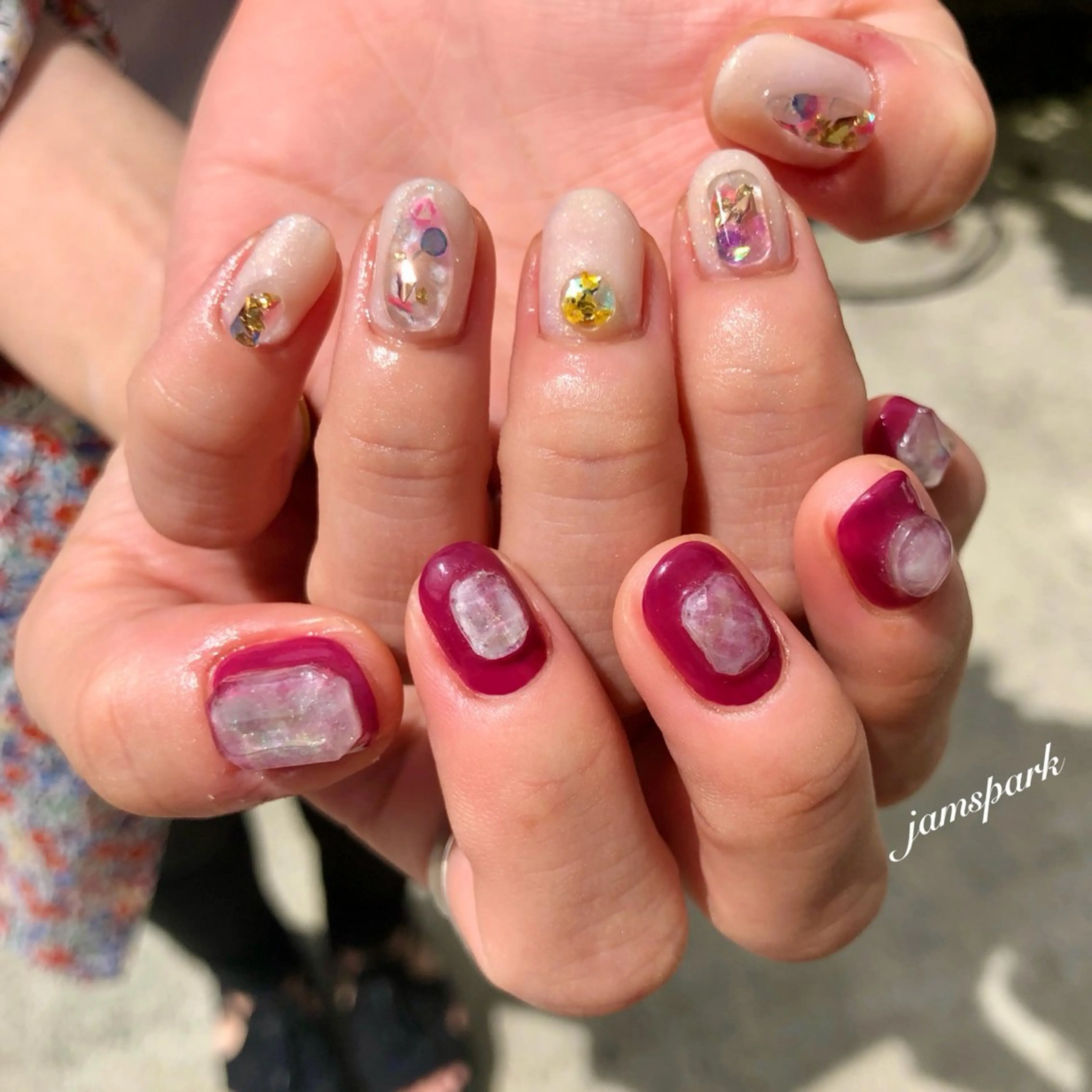 ネイル キラキラネイル ハンドネイル jamspark ✨のネイルデザイン