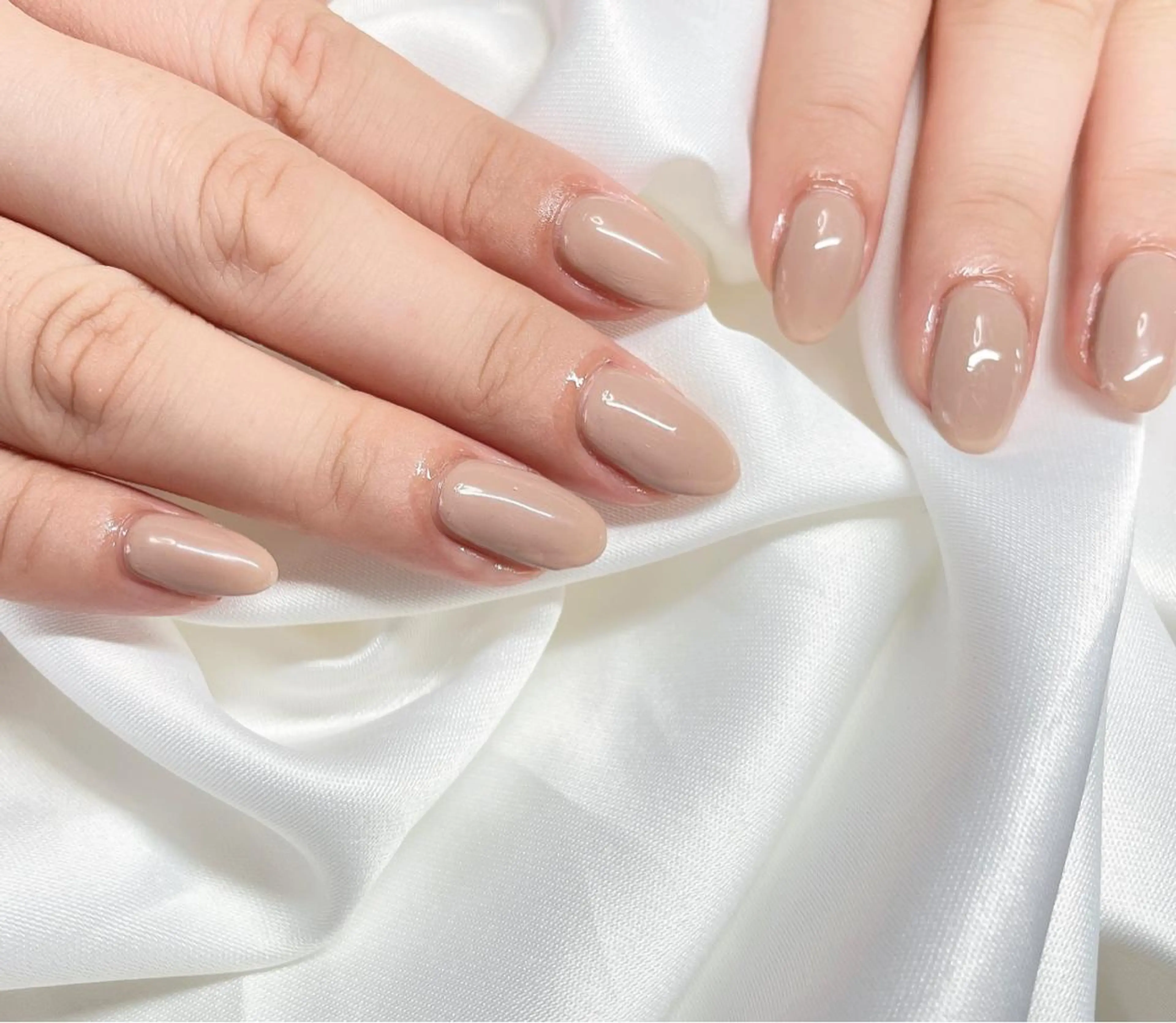 ネイル 23時まで❤︎韓国、 ワンホンネイルのネイルデザイン