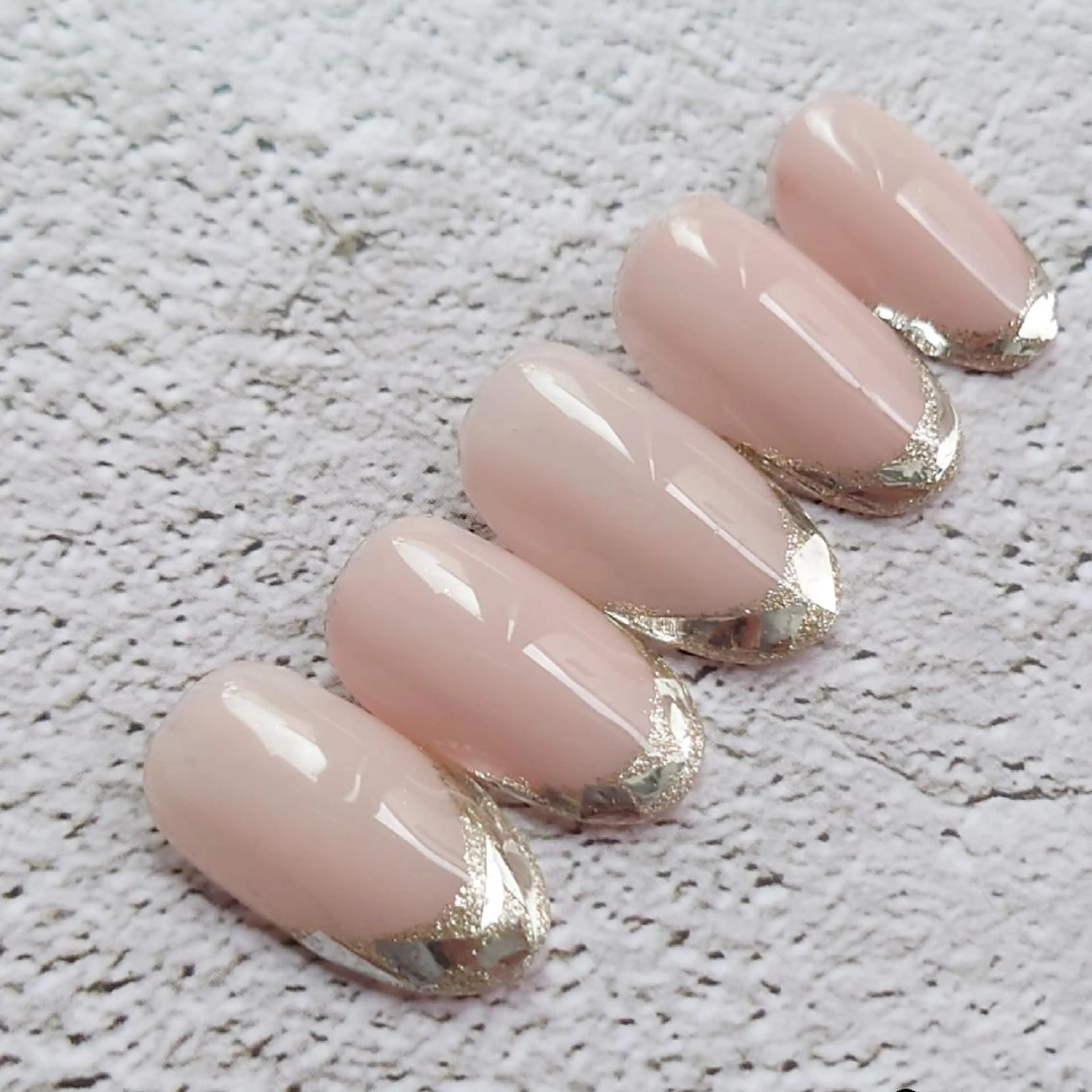 ネイル フレンチネイル ガラスフレンチ 滋賀県草津市ネイル mode_nailsのネイルデザイン