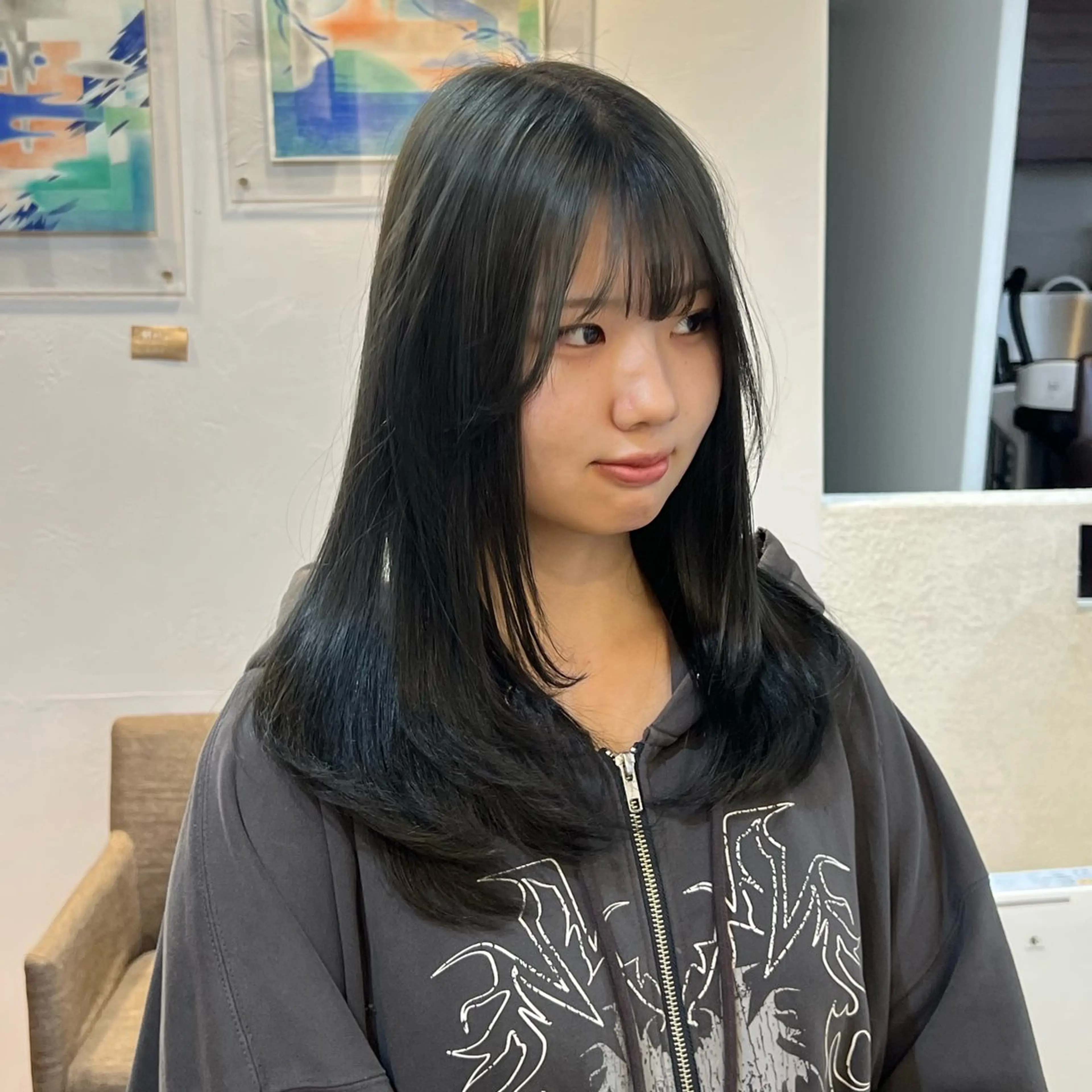 ロング モデル募集◆堀江 海里◆桂駅1分のヘアスタイル